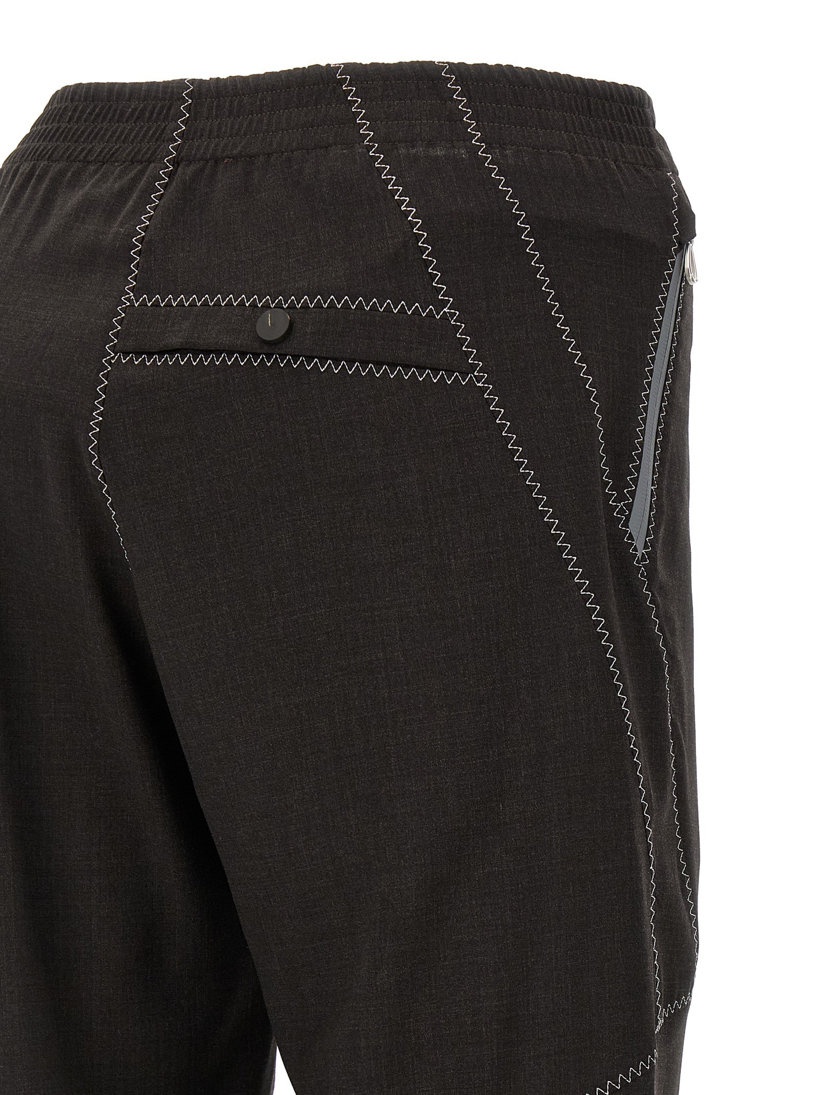 Kiko Kostadinov Braune Hose aus reiner Schurwolle