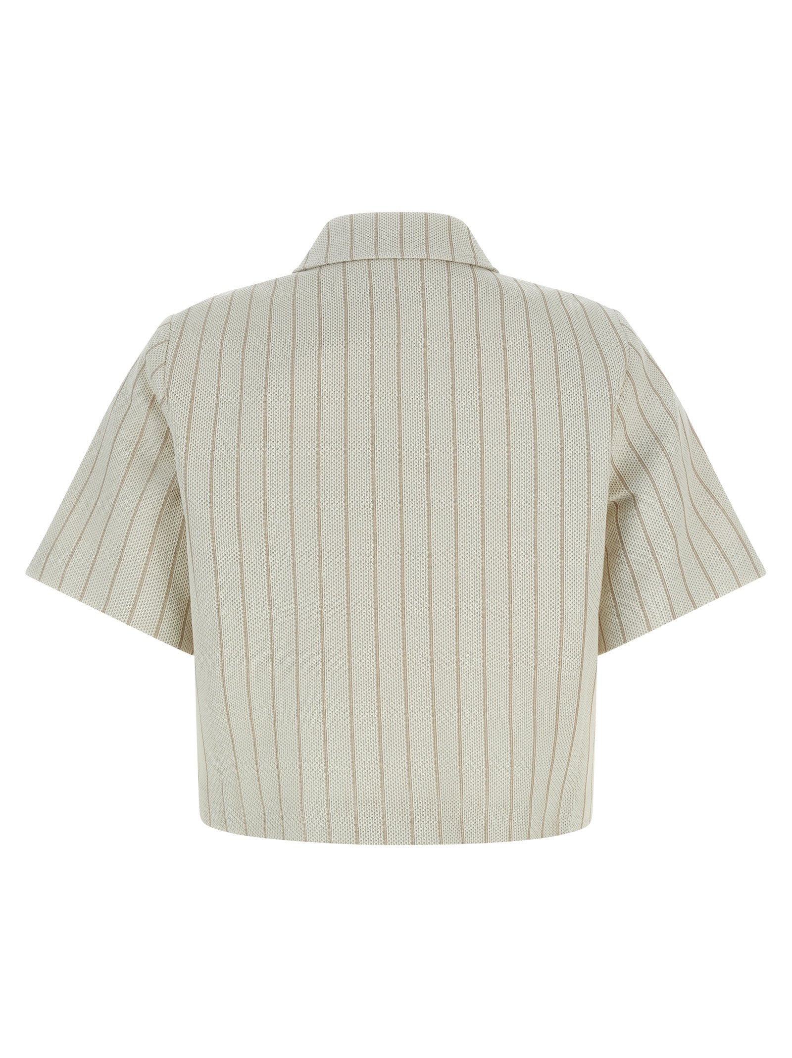 Max Mara Beige Baumwolljacke in voller Länge