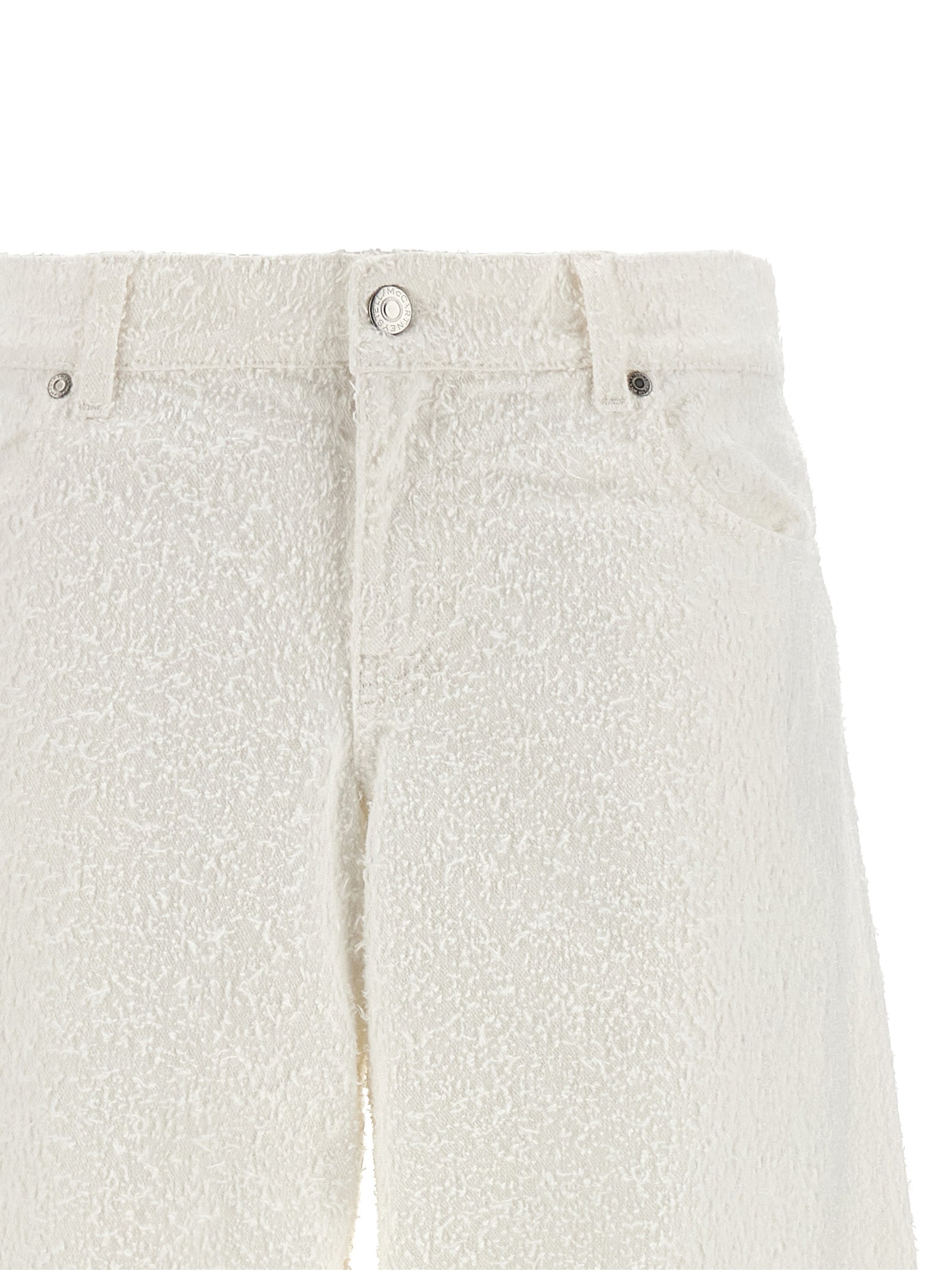 Stella McCartney Weiße Baumwoll-Jeans Denim