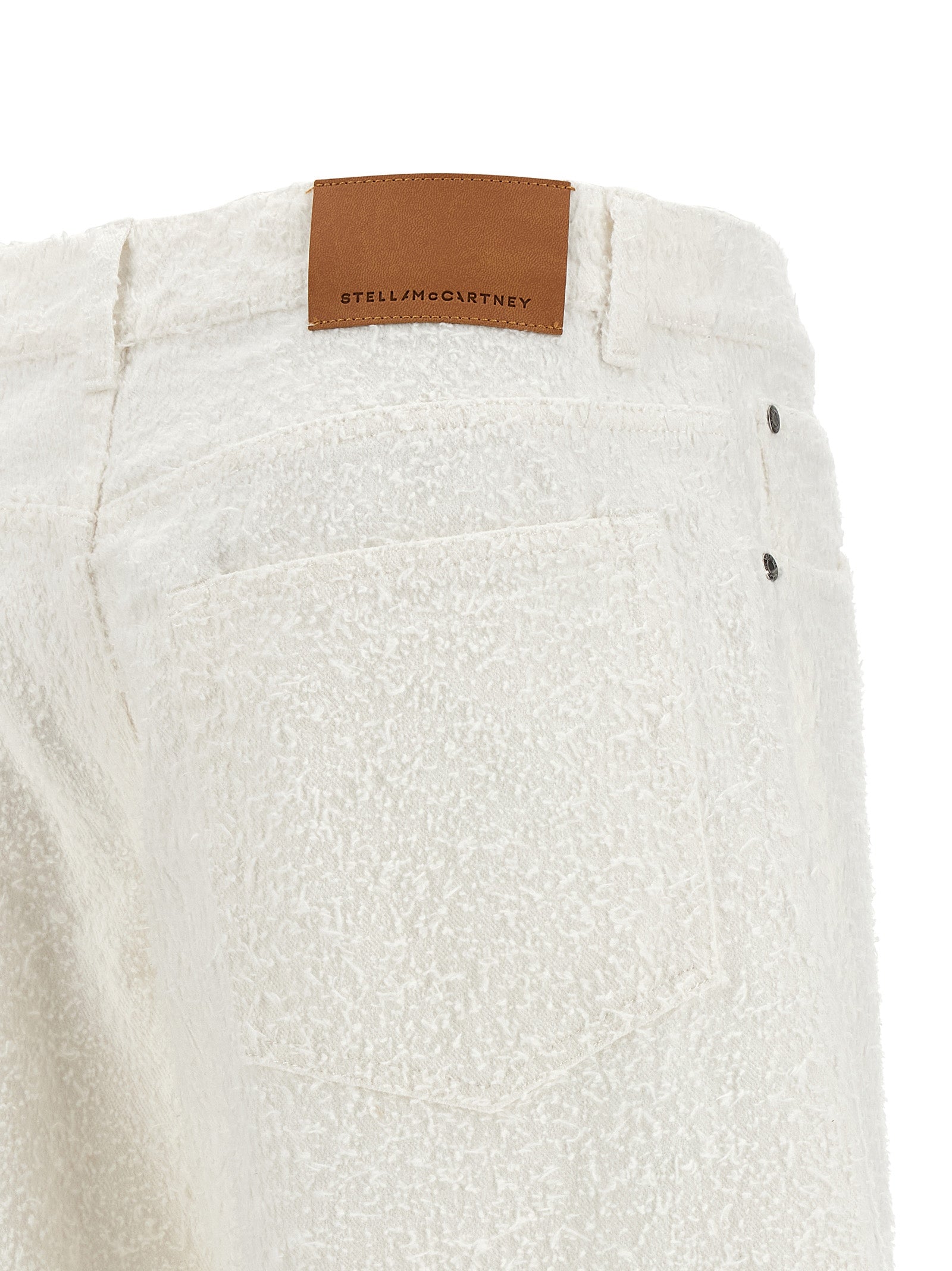 Stella McCartney Weiße Baumwoll-Jeans Denim