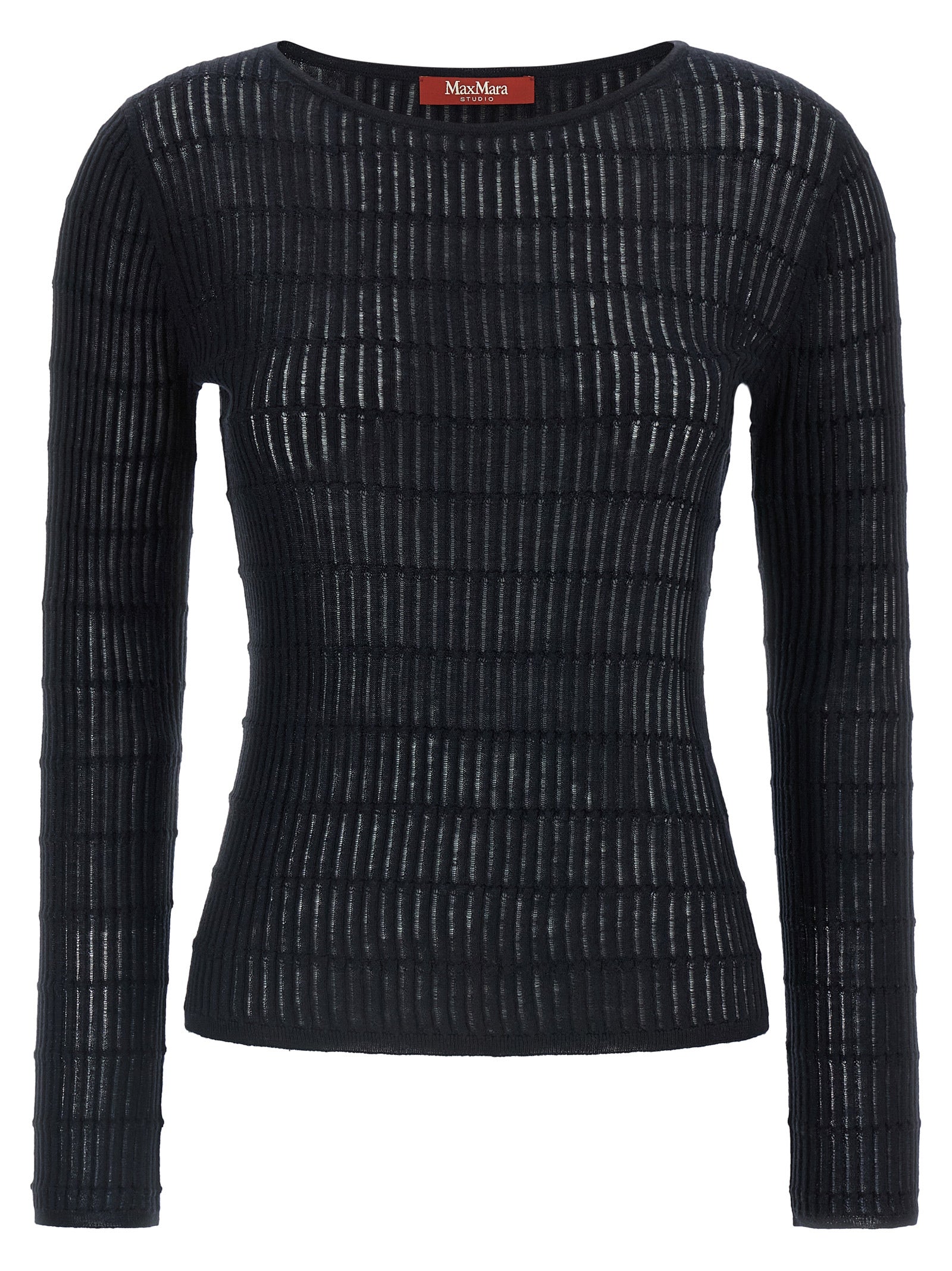 Max Mara Blauer Seiden-Cardigan