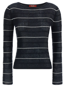 Max Mara Blauer Seiden-Cardigan