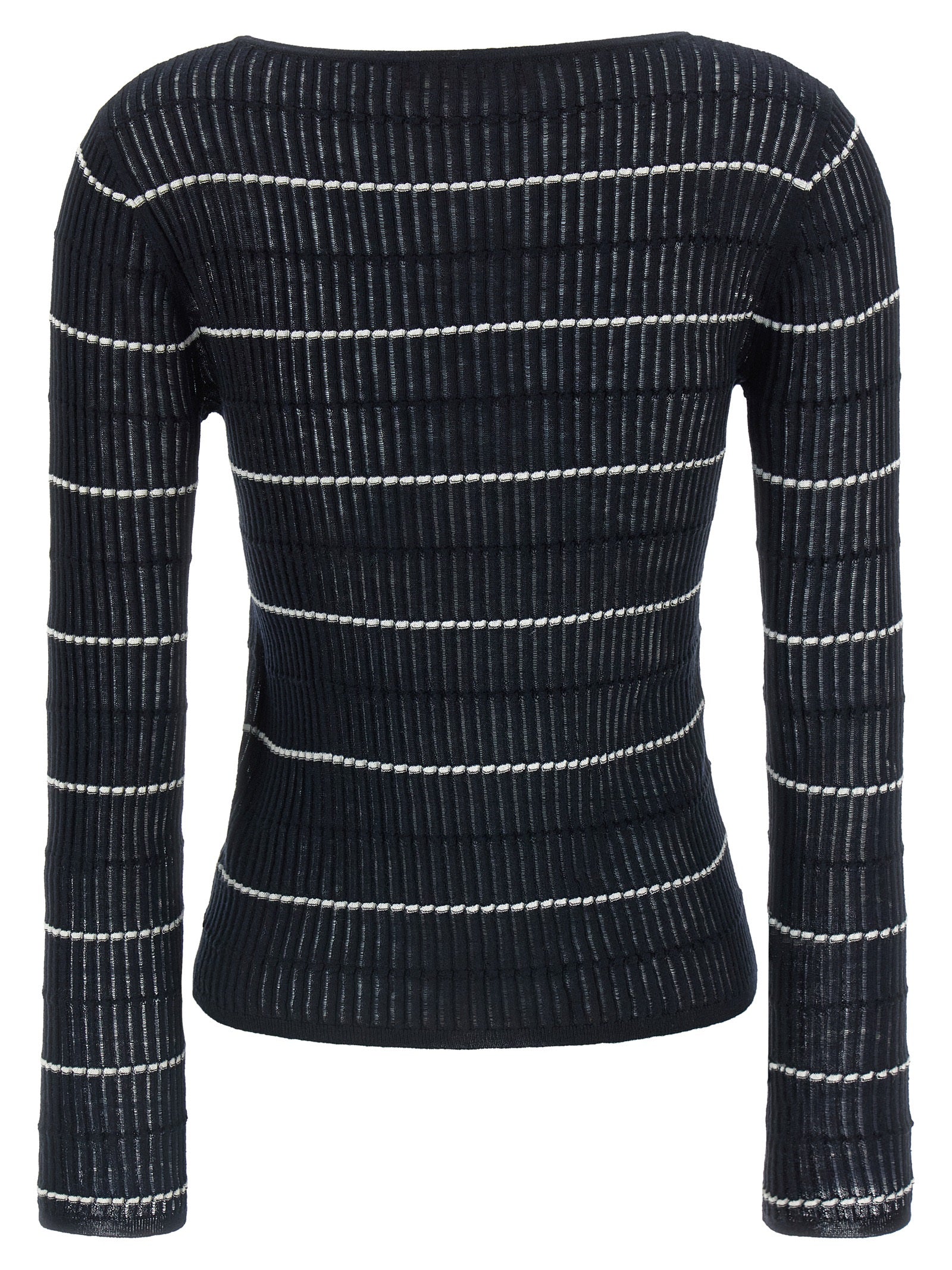 Max Mara Blauer Seiden-Cardigan