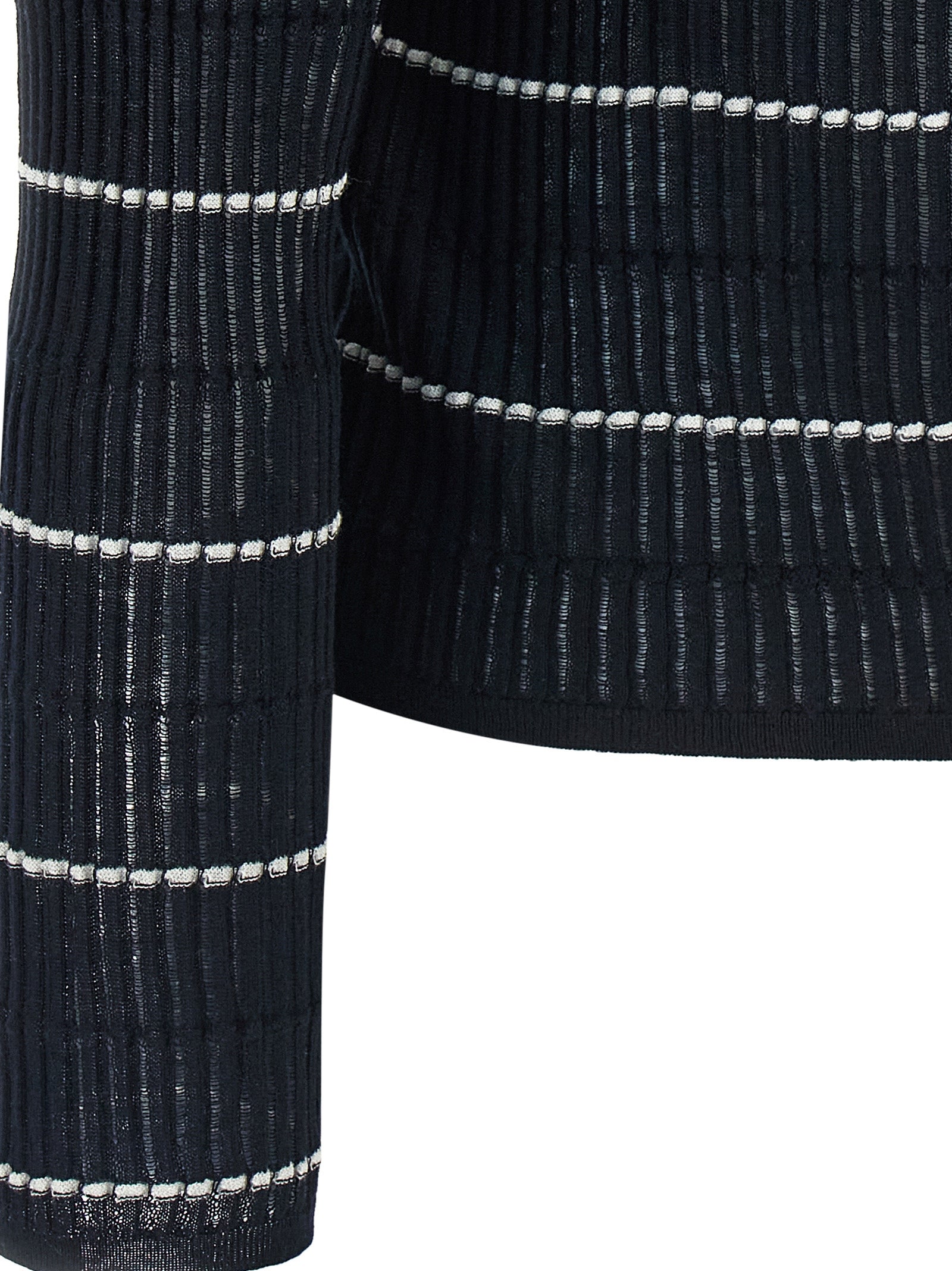 Max Mara Blauer Seiden-Cardigan