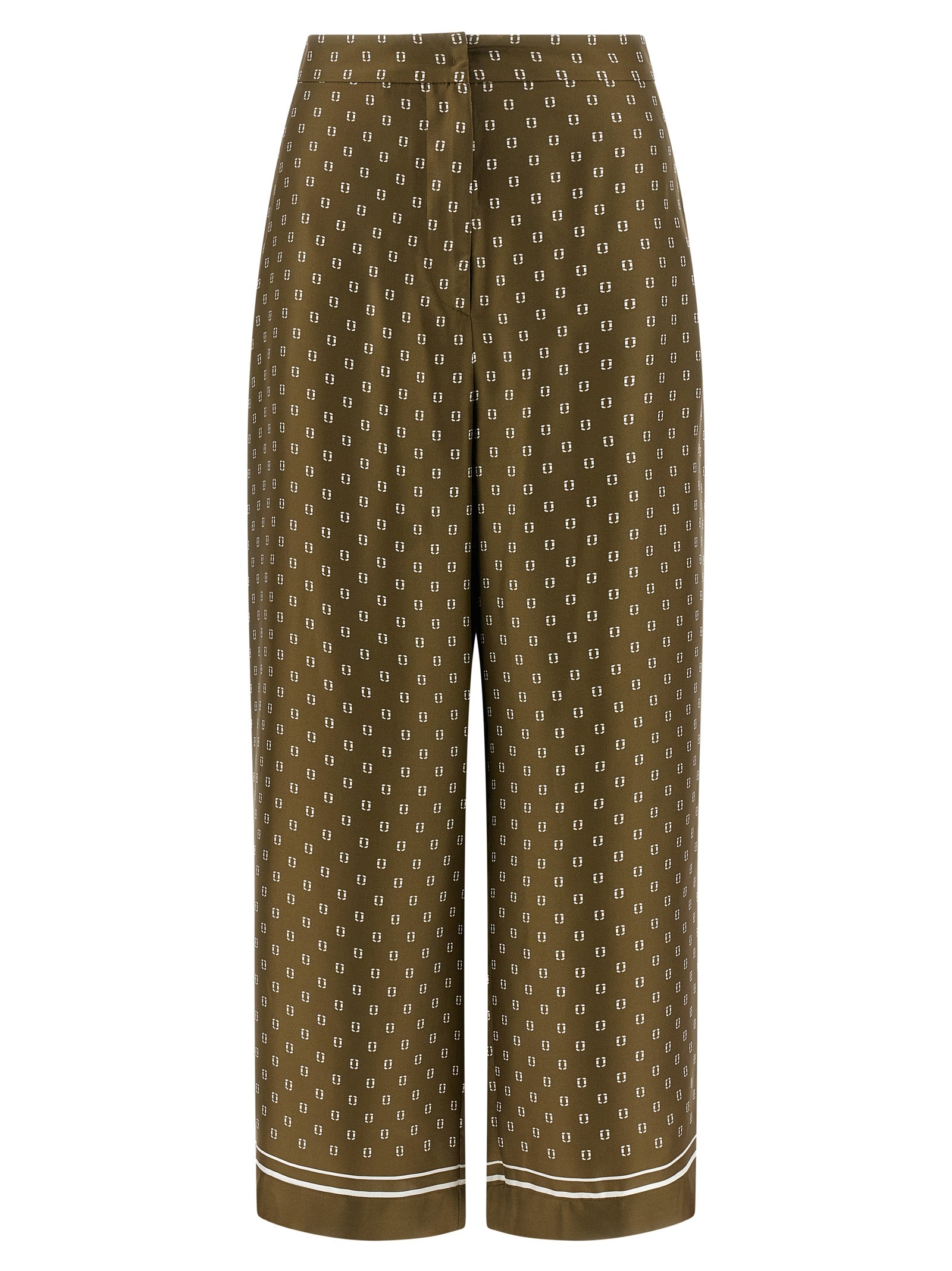 Max Mara Zweifarbige Seiden-Freizeithose