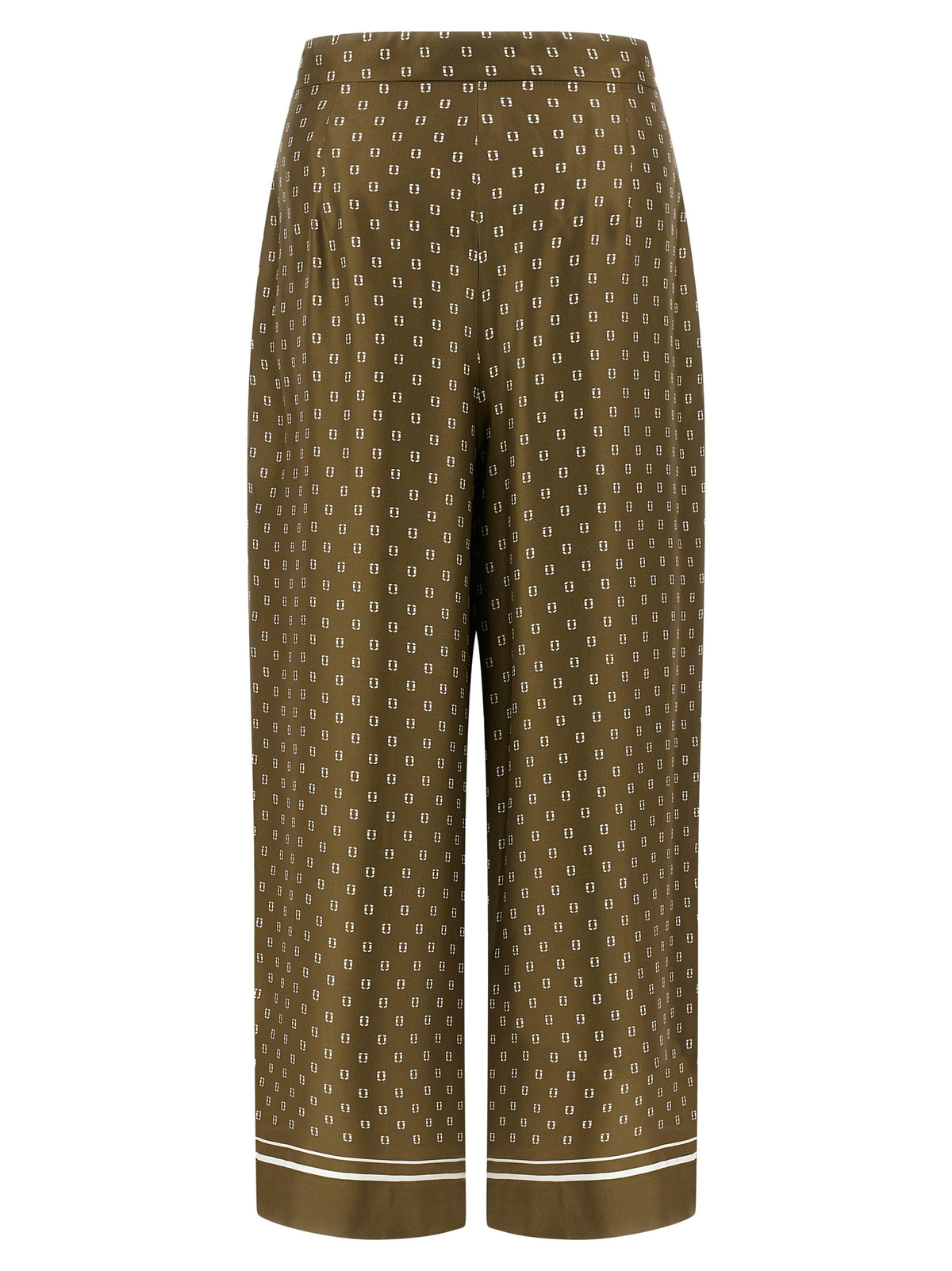 Max Mara Zweifarbige Seiden-Freizeithose
