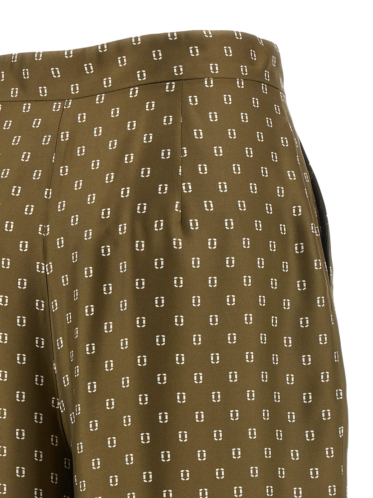 Max Mara Zweifarbige Seiden-Freizeithose