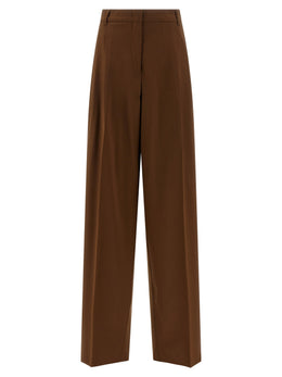 Max Mara Braune Hose aus reiner Schurwolle