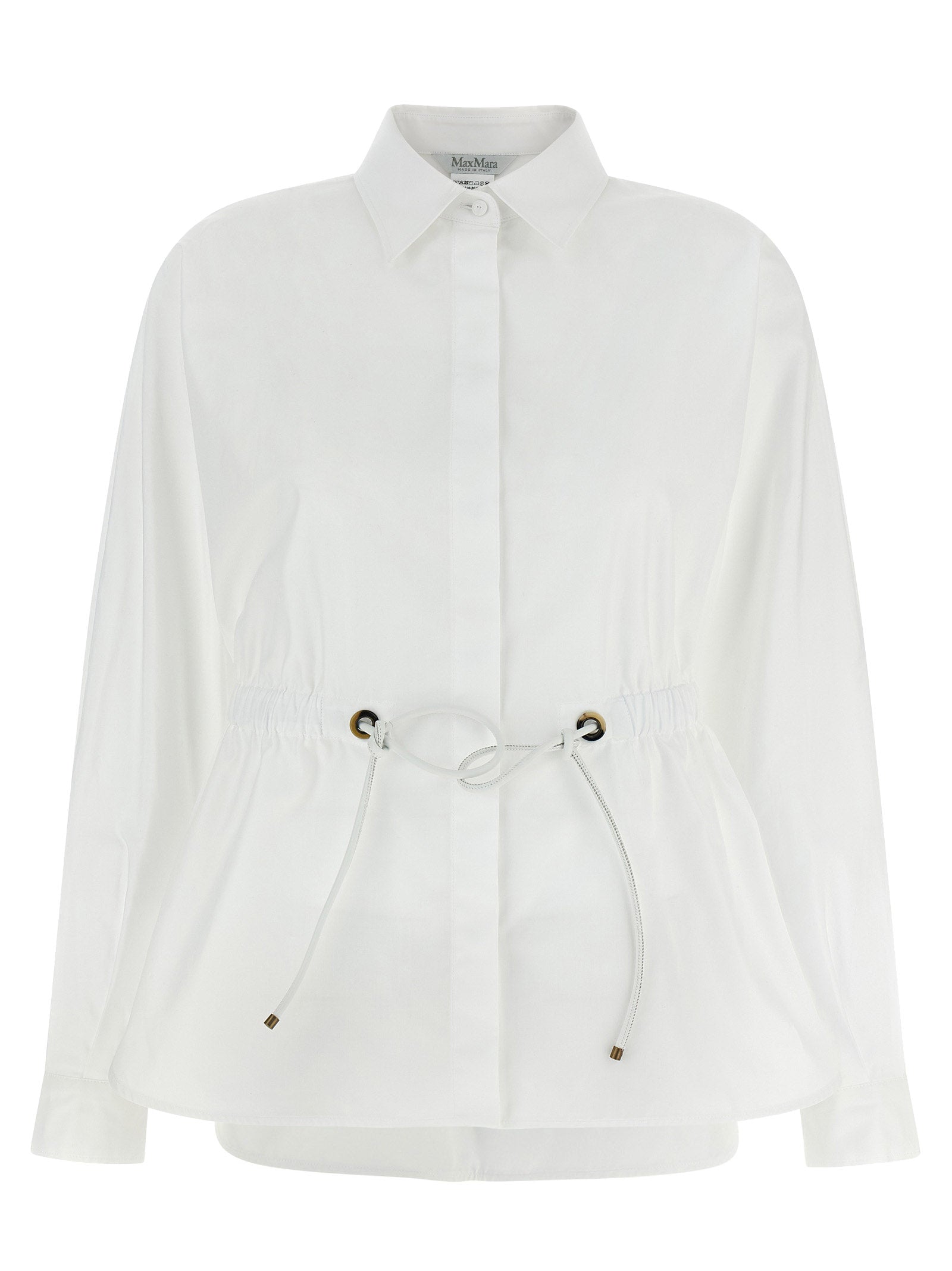 Max Mara Weiße Baumwollbluse