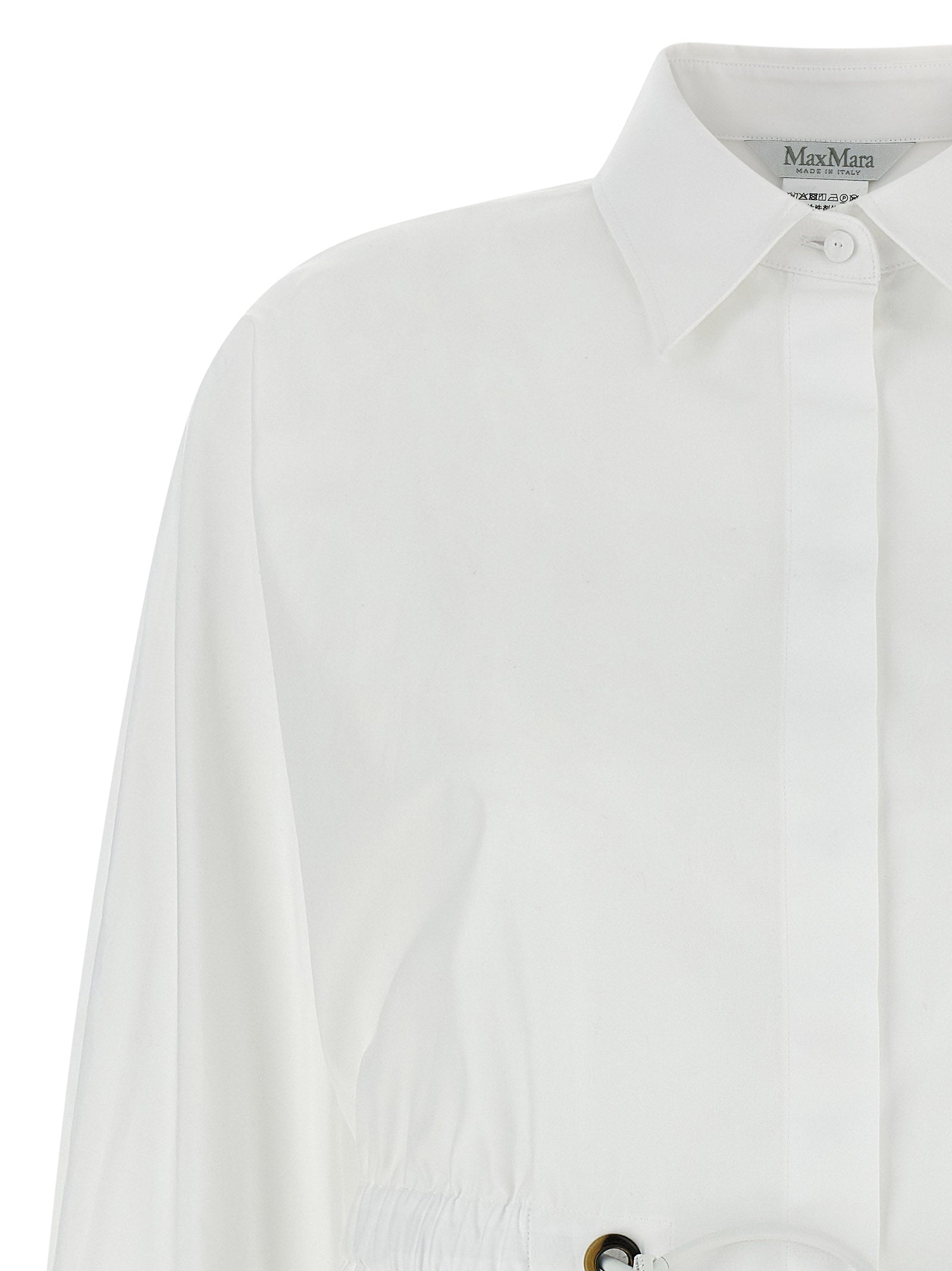 Max Mara Weiße Baumwollbluse