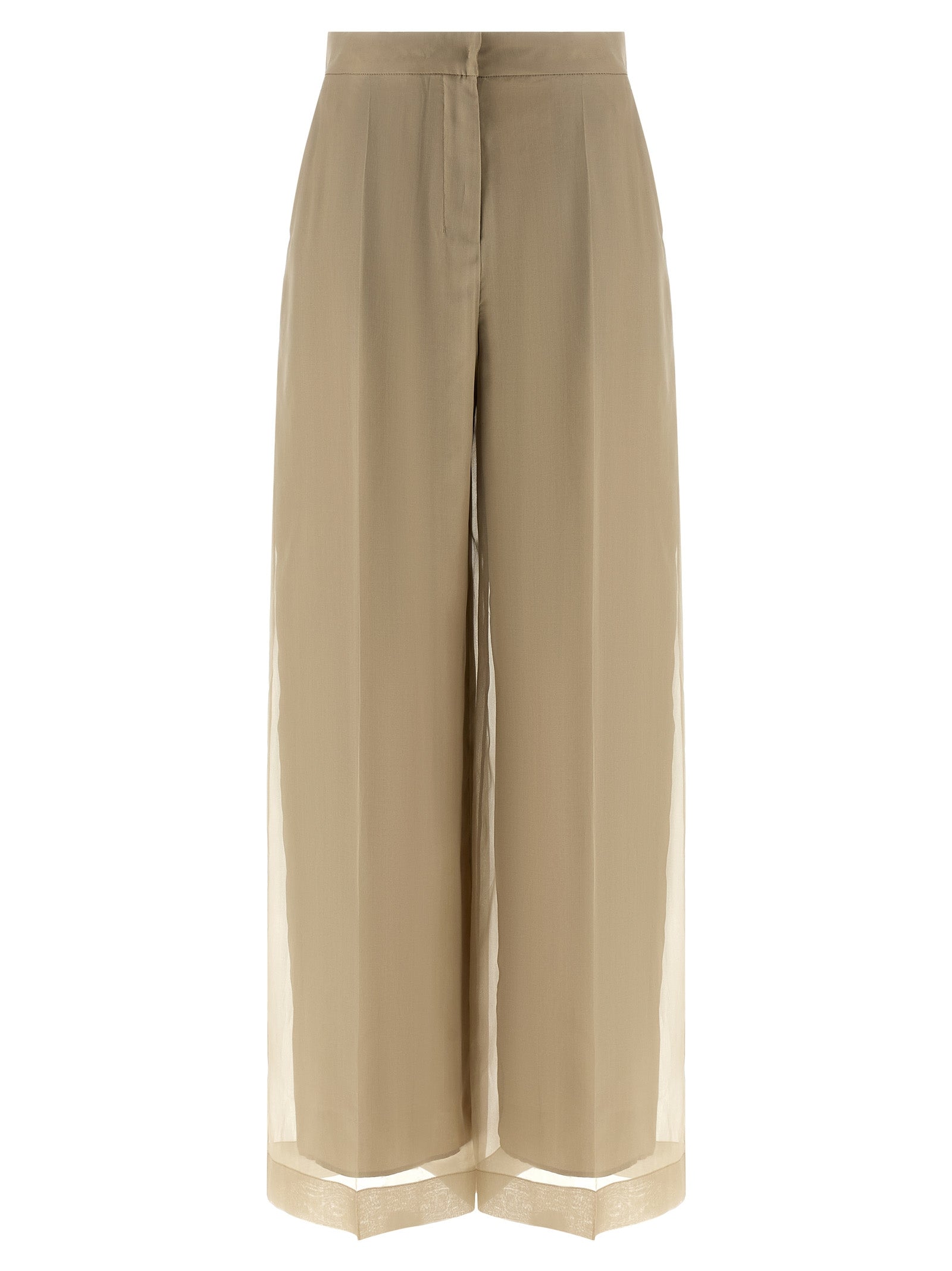 Max Mara Beige Seidenhose