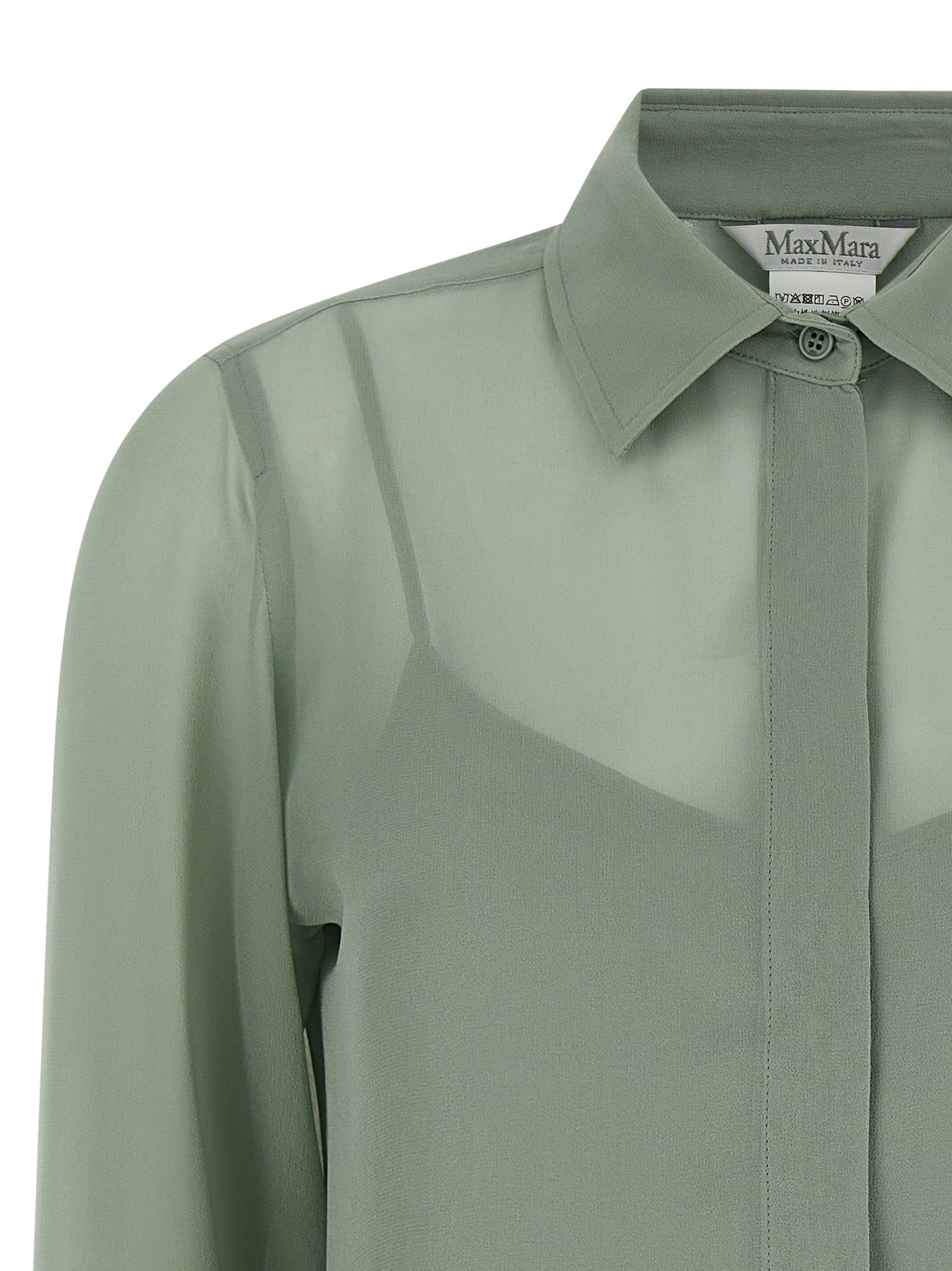 Max Mara Zweifarbige Seidenbluse