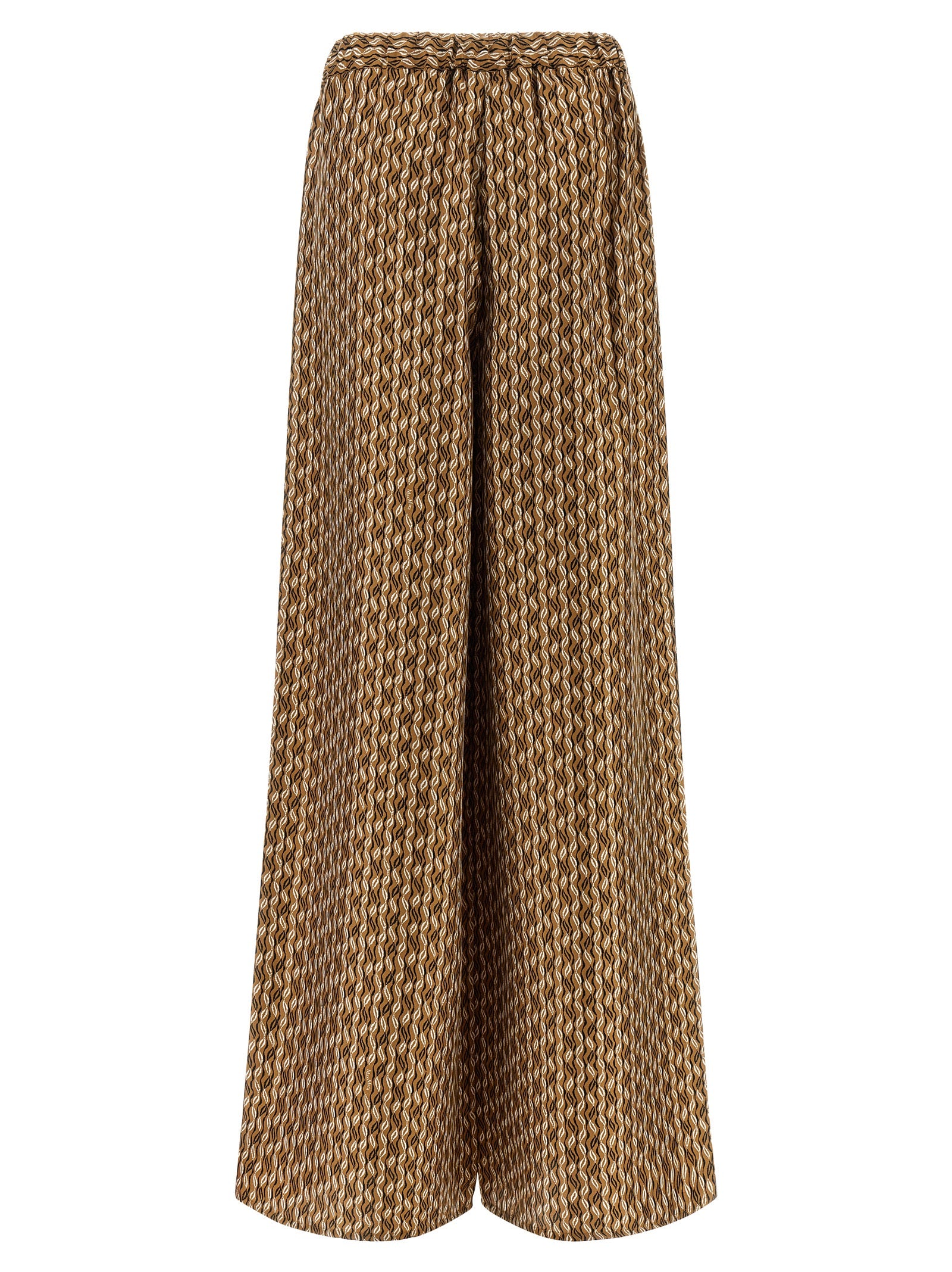 Max Mara Braune Seidenhose Lässig