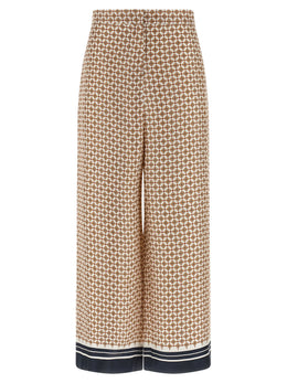 Max Mara Blaue Seidenhose