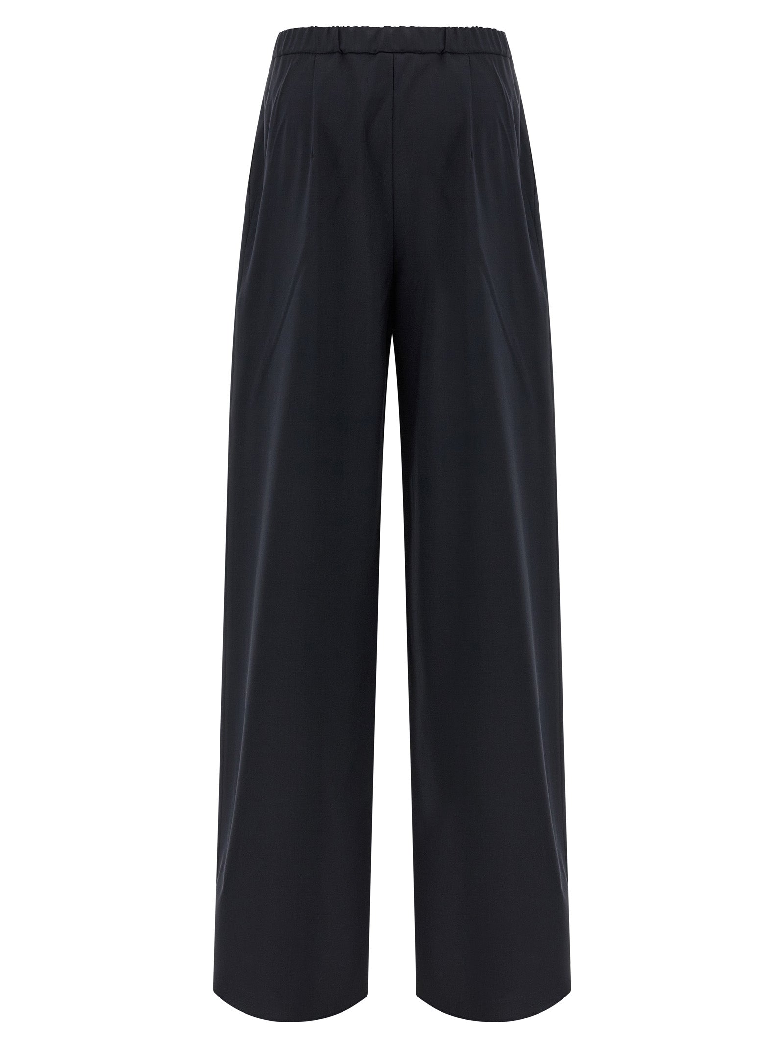 Max Mara Blaue Hose aus reiner Schurwolle