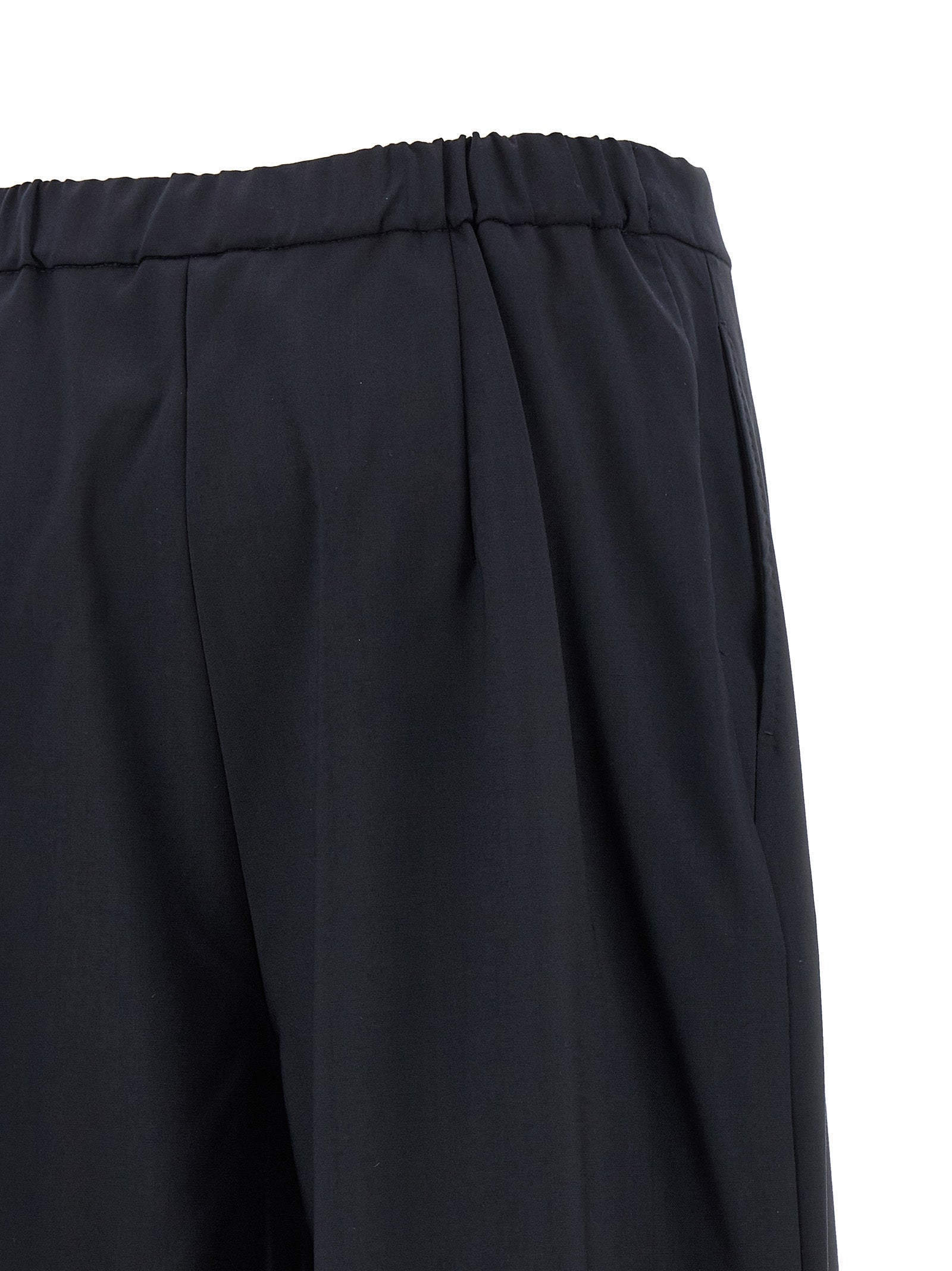 Max Mara Blaue Hose aus reiner Schurwolle
