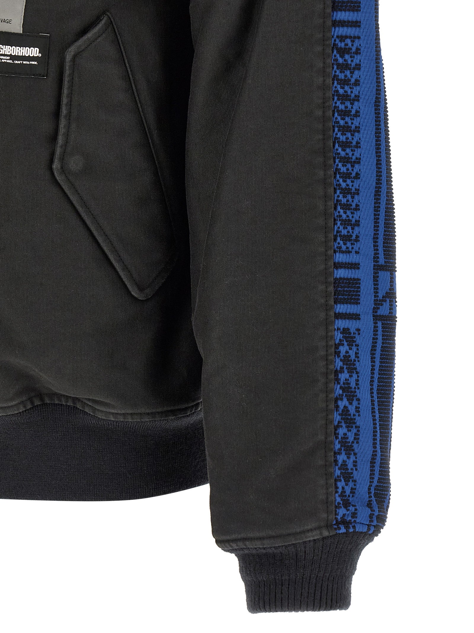 Yohji Yamamoto Schwarzer Bomber aus Baumwolle