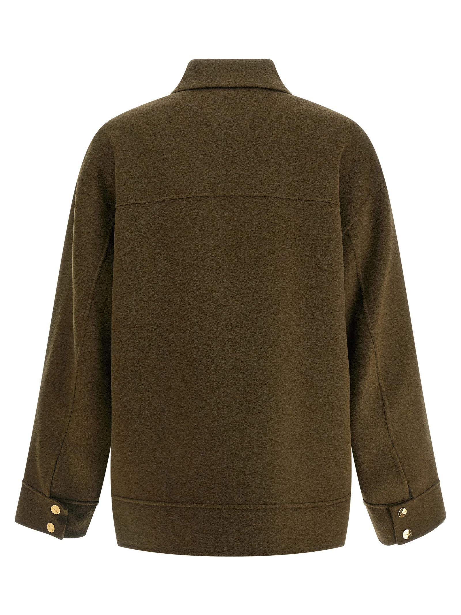 Max Mara Zweifarbiger Mantel aus Schurwolle