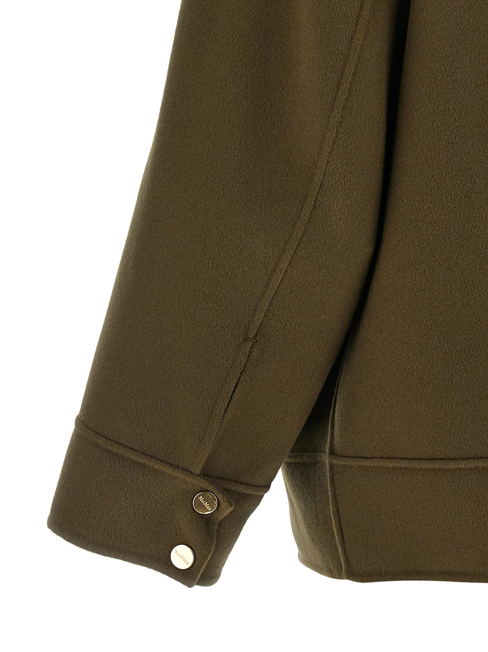 Max Mara Zweifarbiger Mantel aus Schurwolle