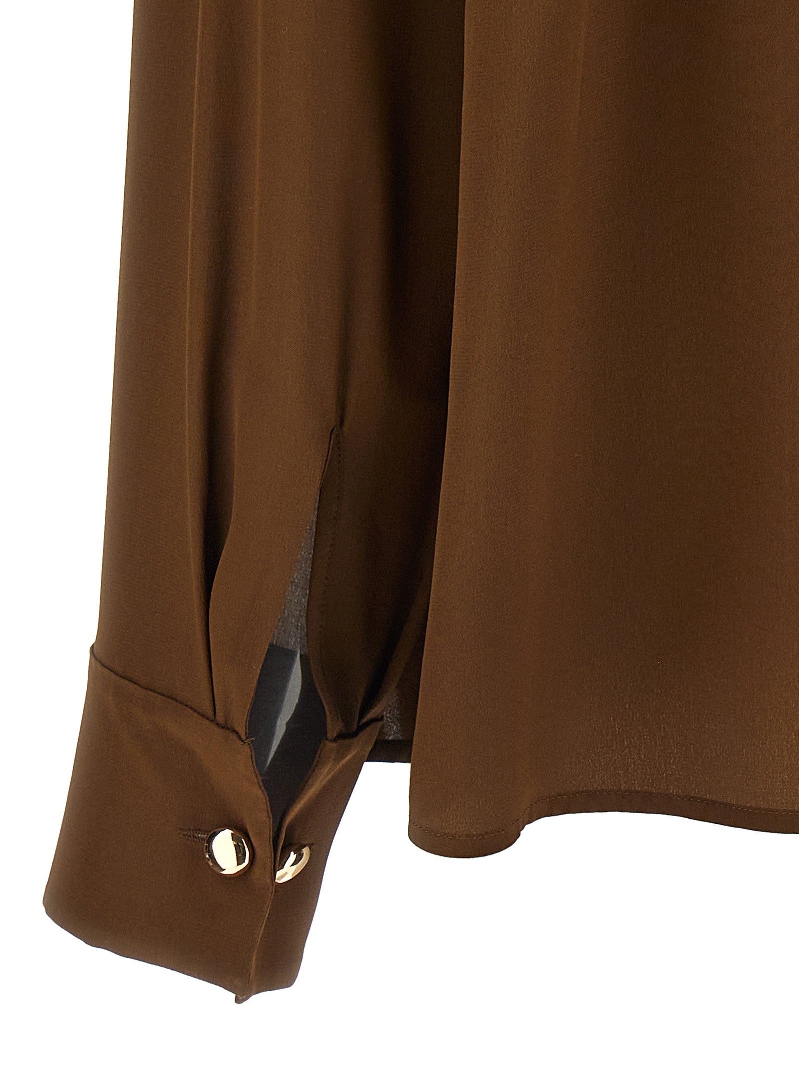 Max Mara Braune Seidenbluse