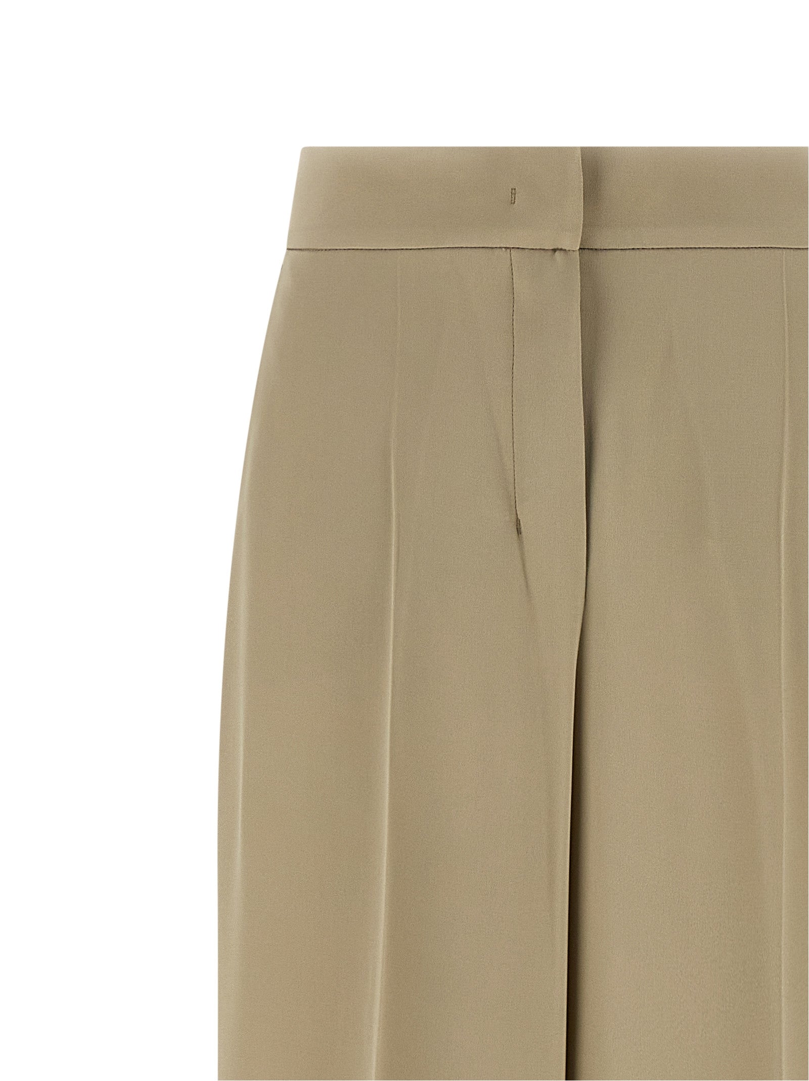 Max Mara Beige Seiden-Anzughose