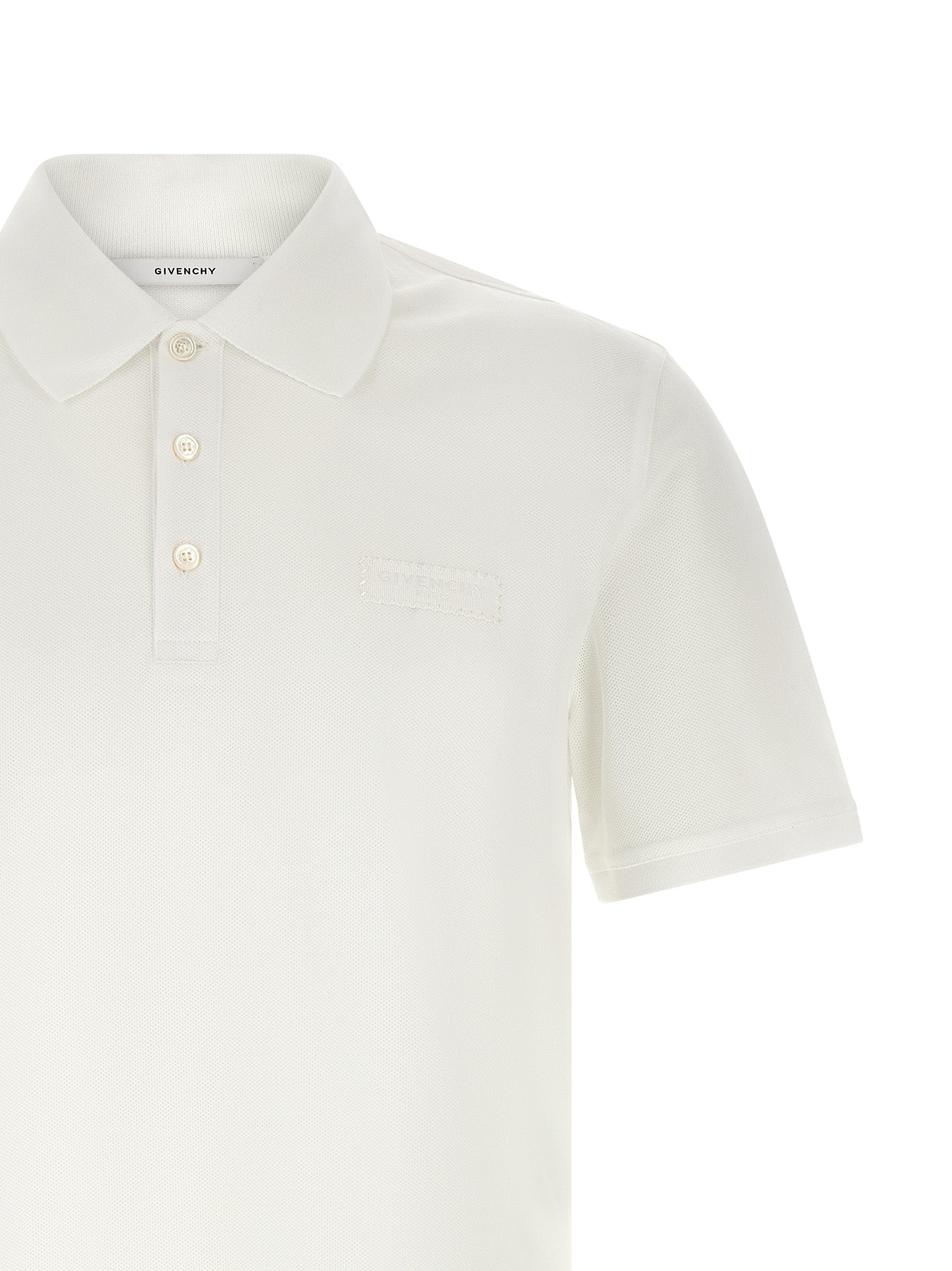 Givenchy Weißes Poloshirt aus Baumwolle