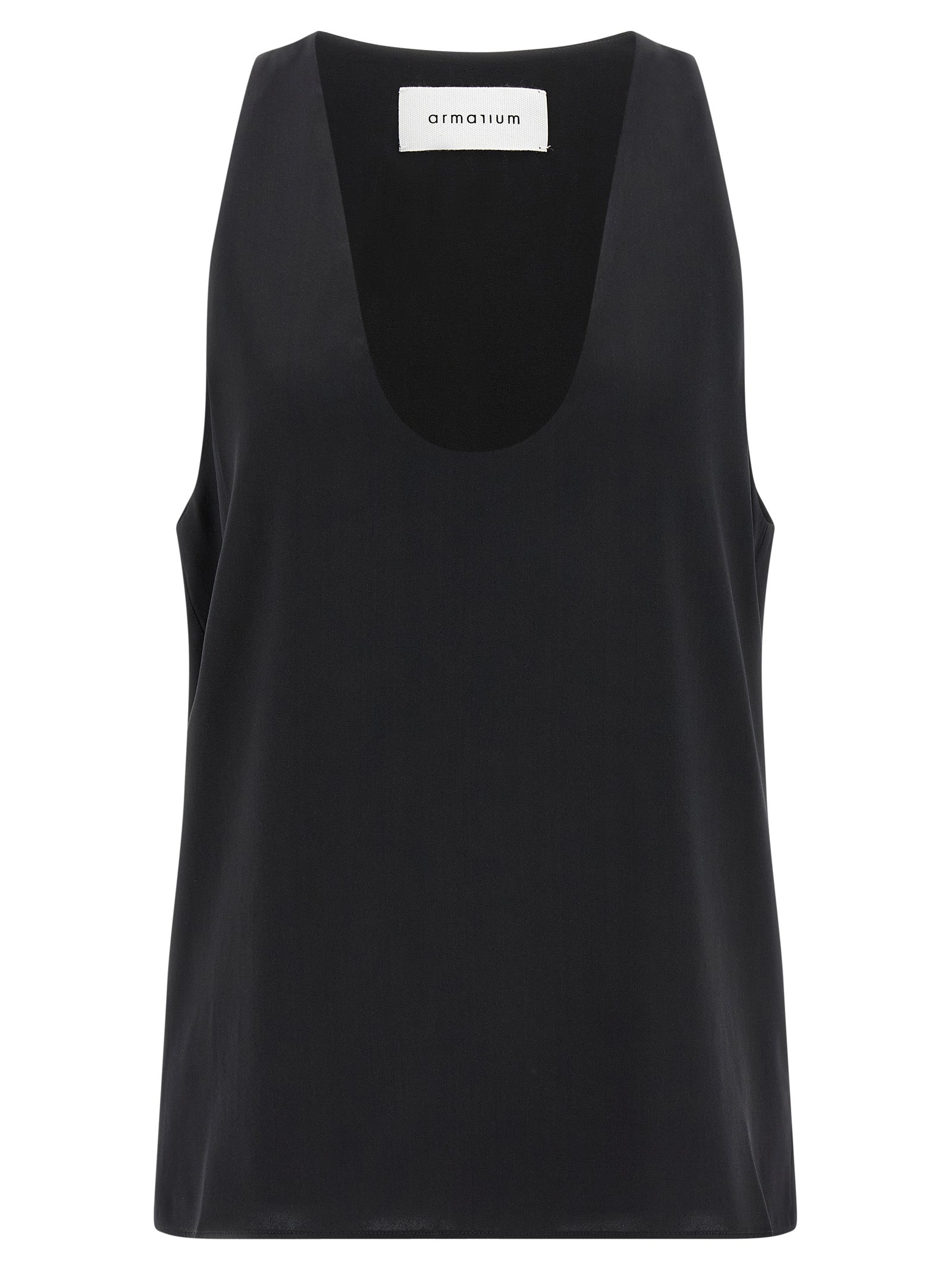 Armarium Schwarze Seiden-Tanktops