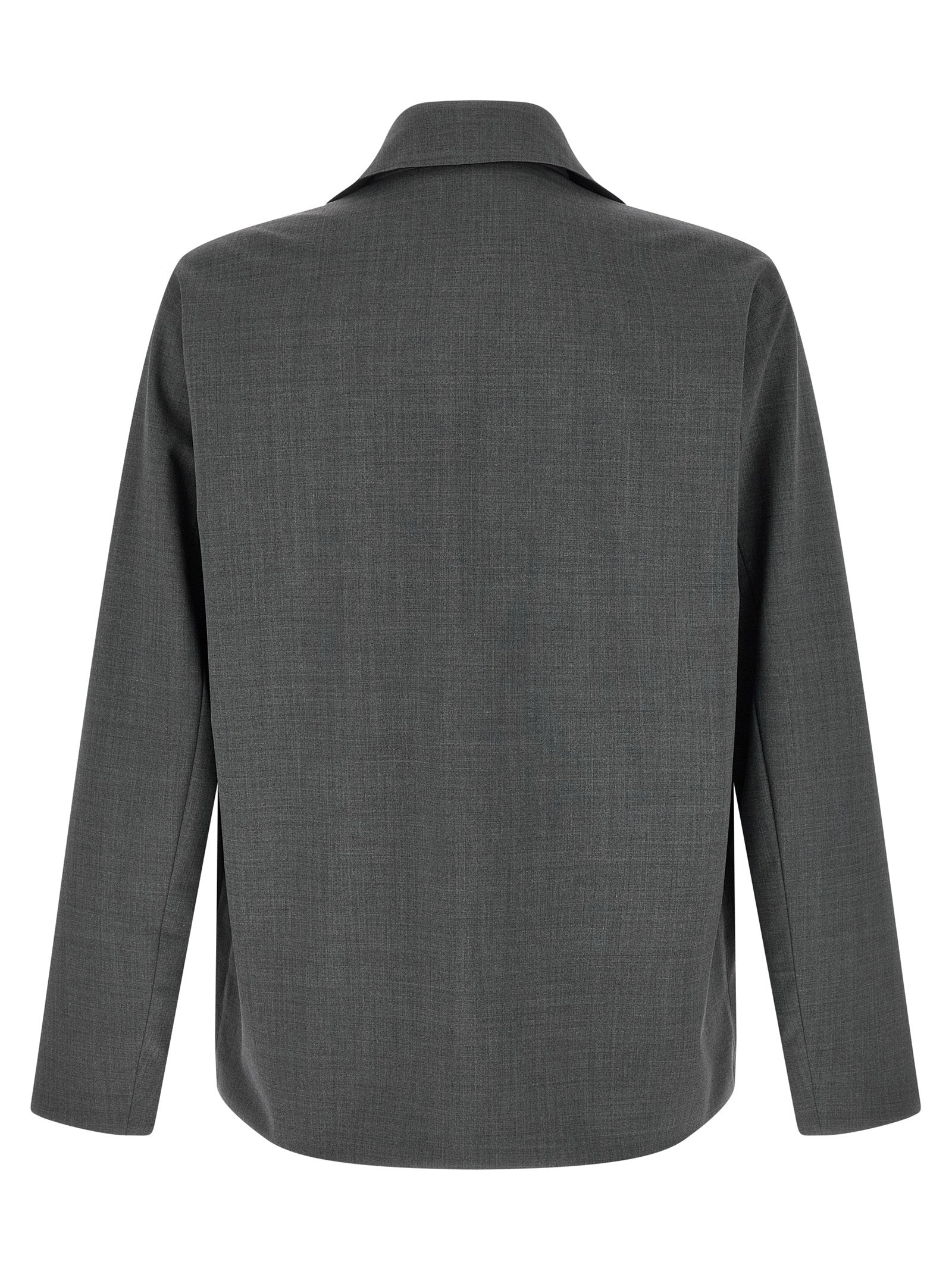 Herno Graue Polyester-Jacke in voller Länge