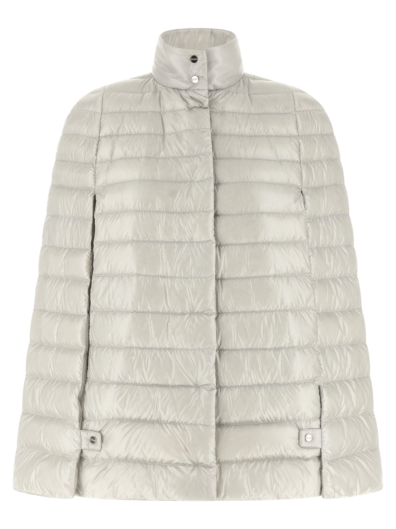 Herno Graue Polyamid-Jacke in voller Länge