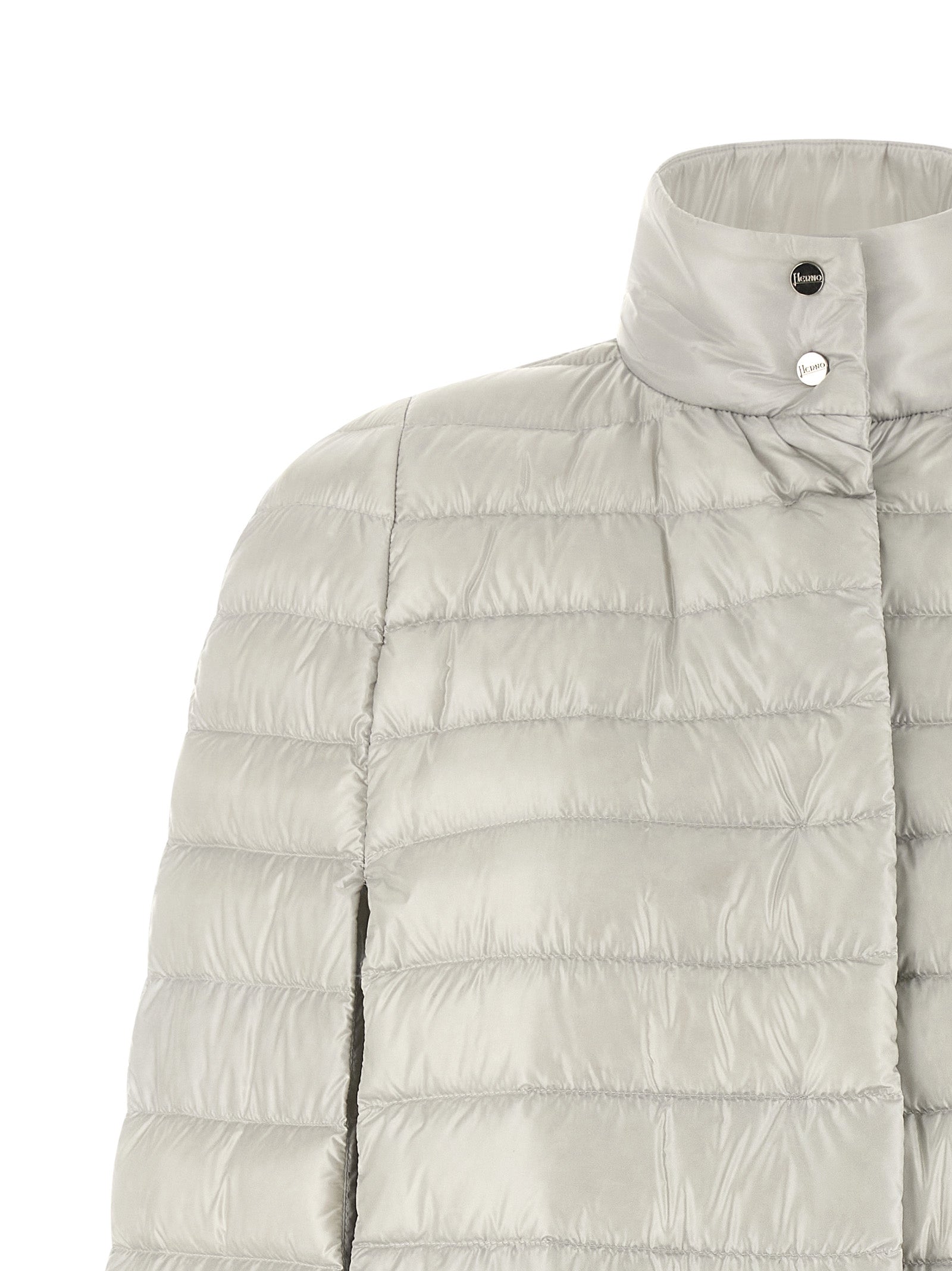Herno Graue Polyamid-Jacke in voller Länge