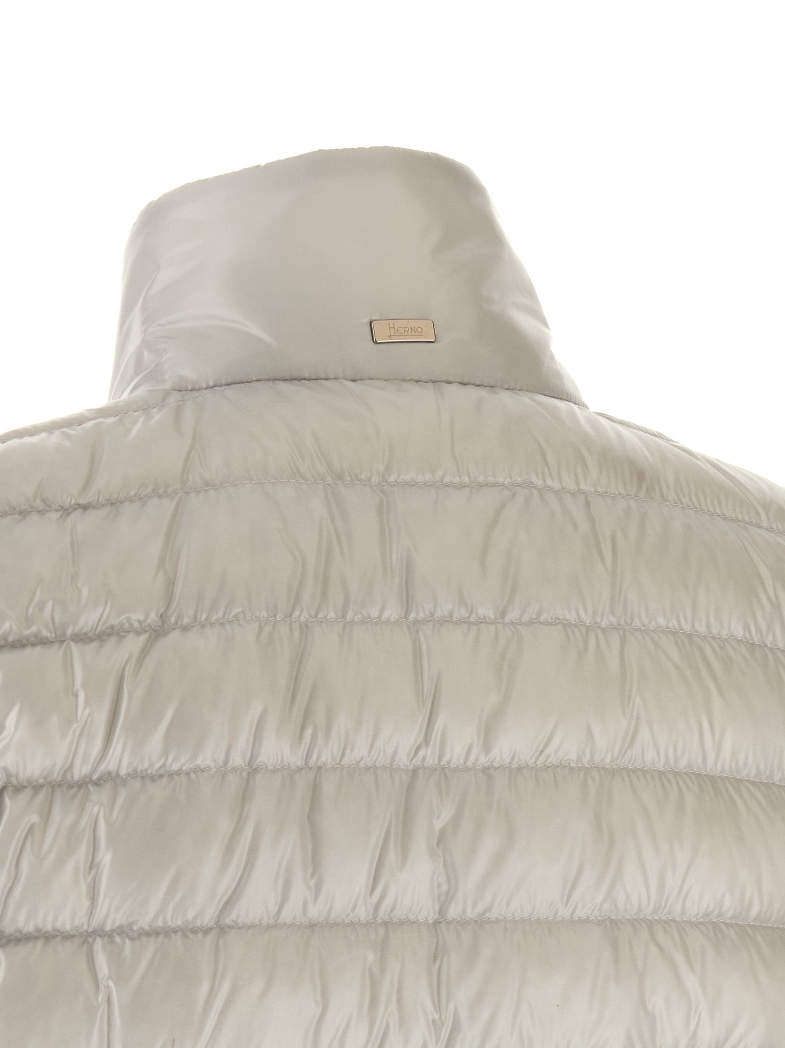 Herno Graue Polyamid-Jacke in voller Länge
