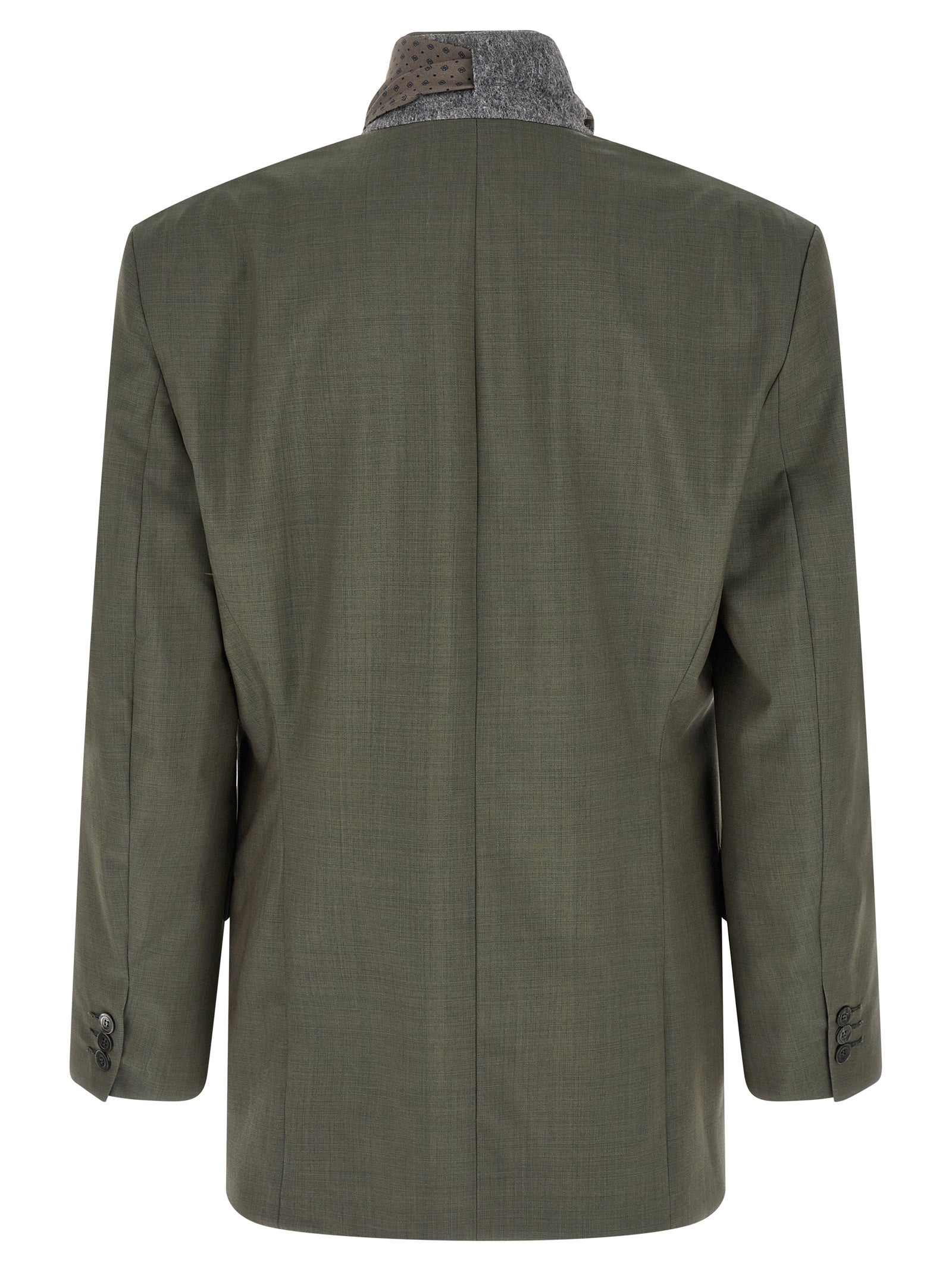 Magliano Zweifarbiger Blazer aus reiner Schurwolle