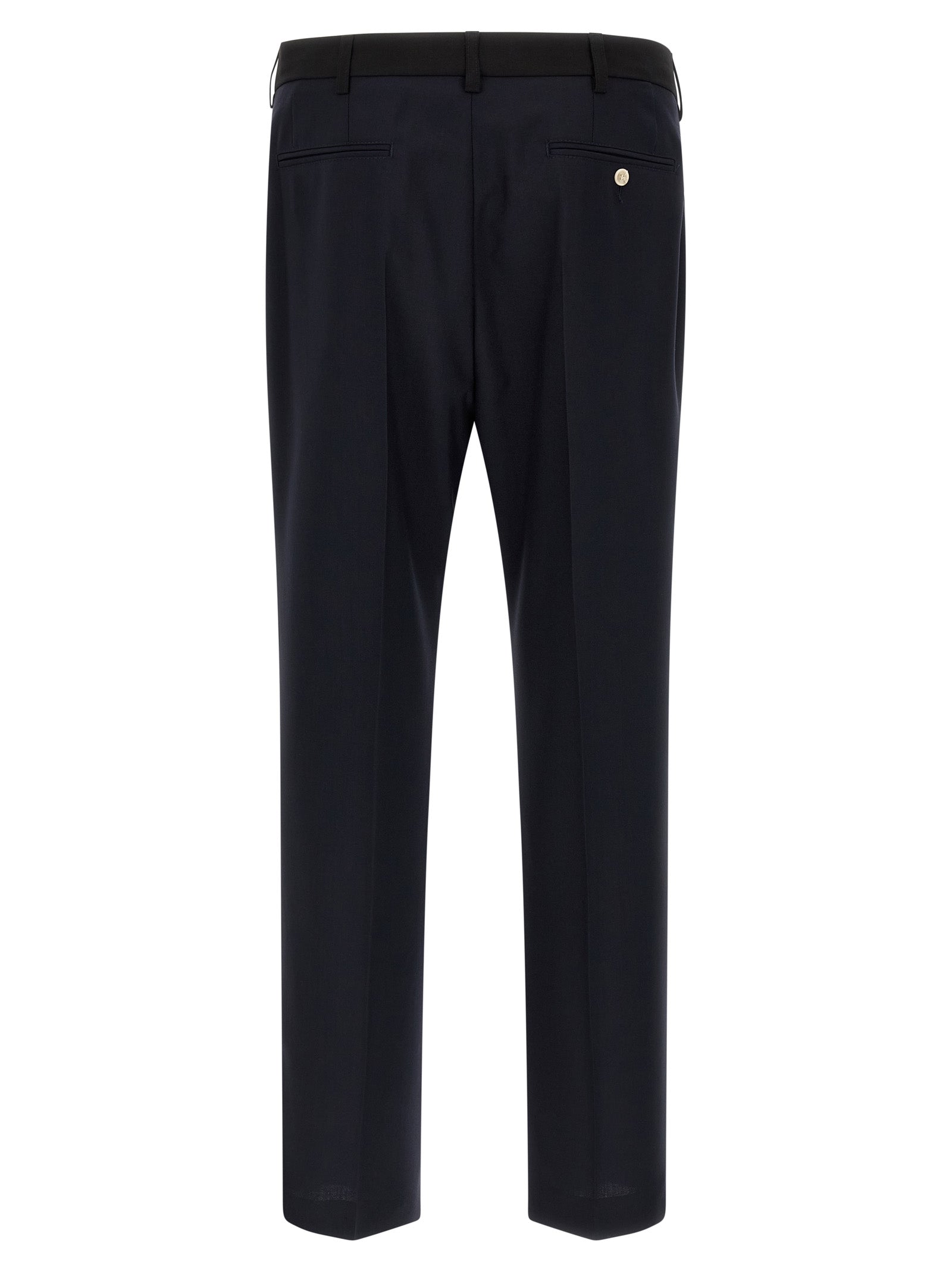 Marni Blaue Hose aus reiner Schurwolle