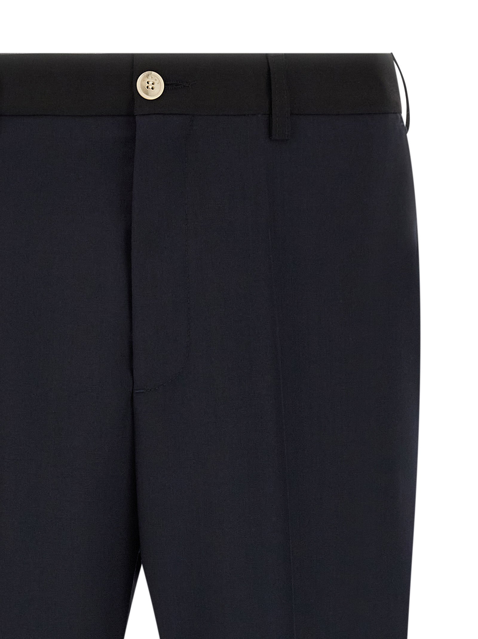 Marni Blaue Hose aus reiner Schurwolle