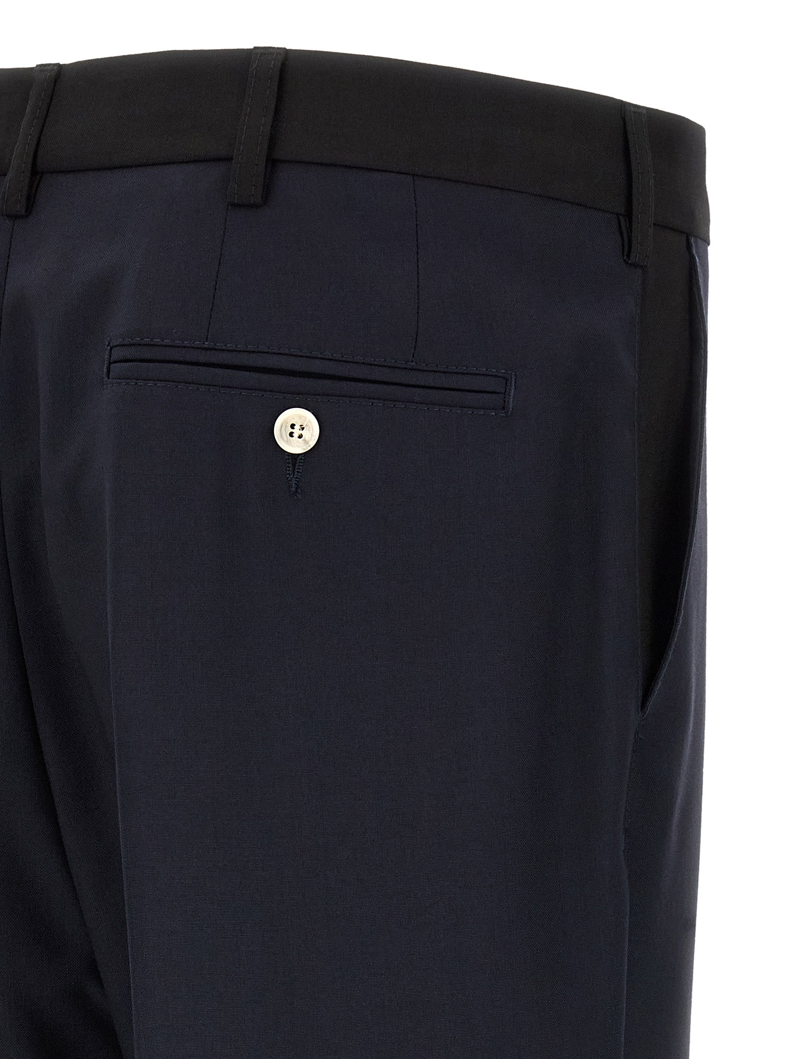 Marni Blaue Hose aus reiner Schurwolle