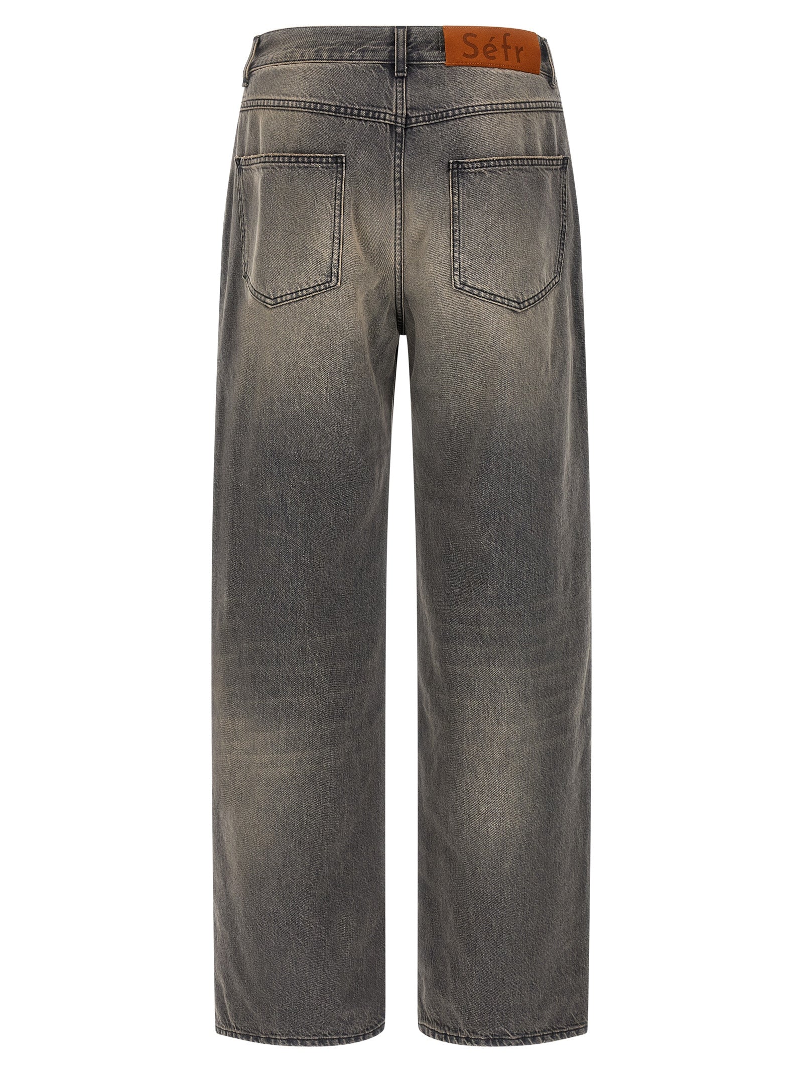 SÉFR Schwarze Baumwolljeans Denim