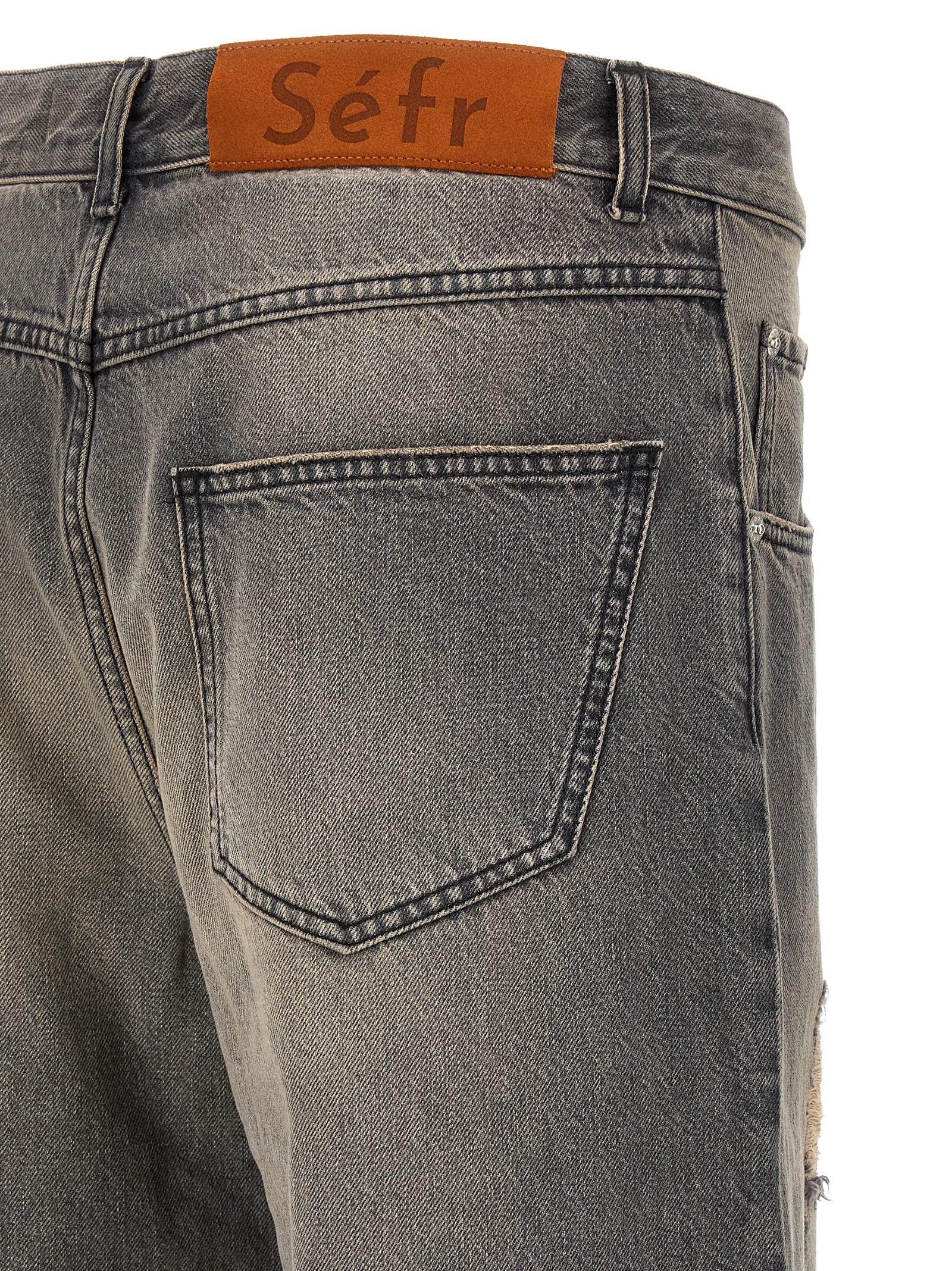 SÉFR Schwarze Baumwolljeans Denim