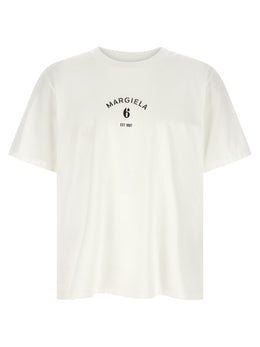 MM6 Maison Margiela Weißes Baumwoll-T-Shirt