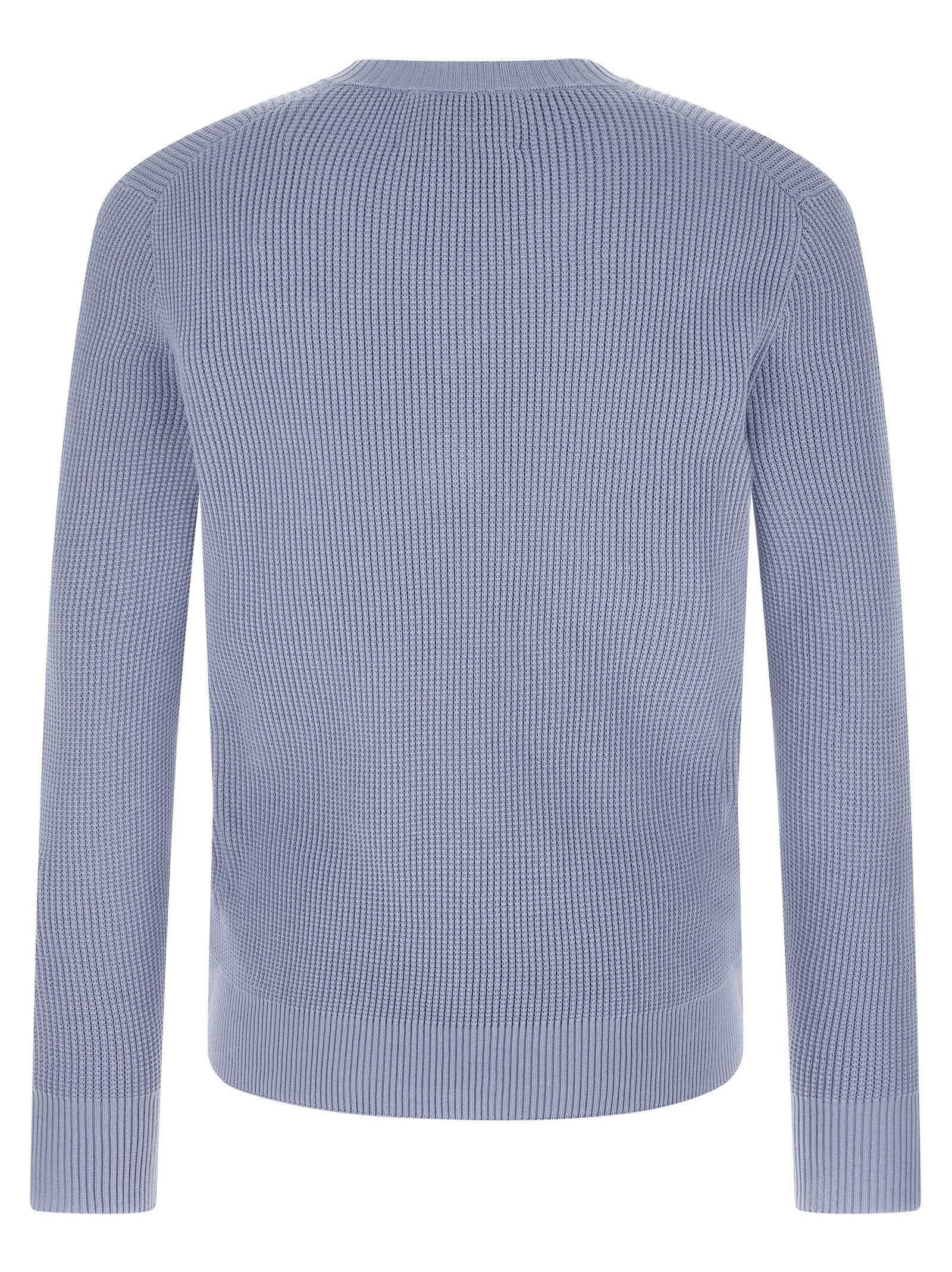 Ballantyne Blauer Baumwollcardigan