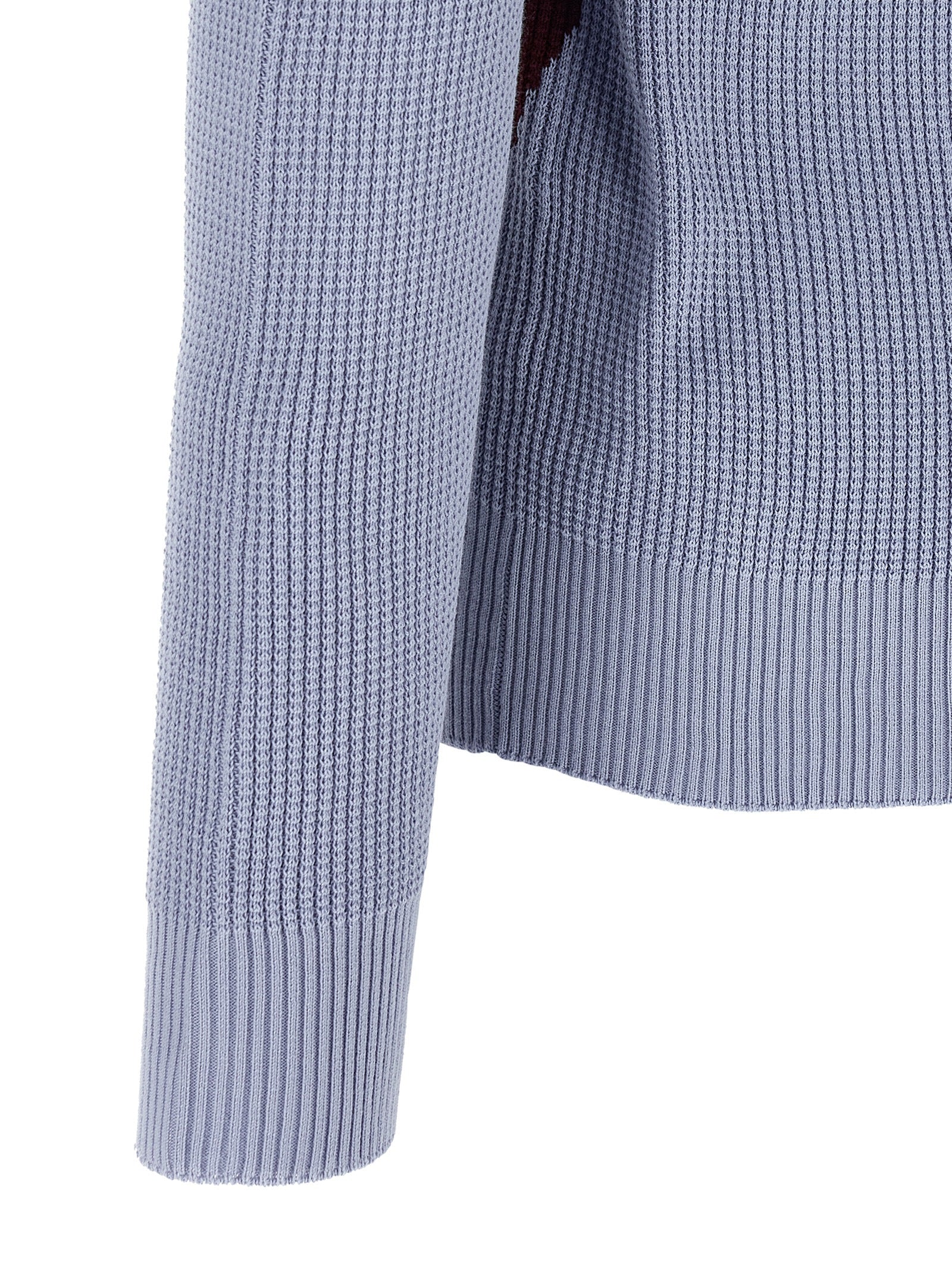 Ballantyne Blauer Baumwollcardigan