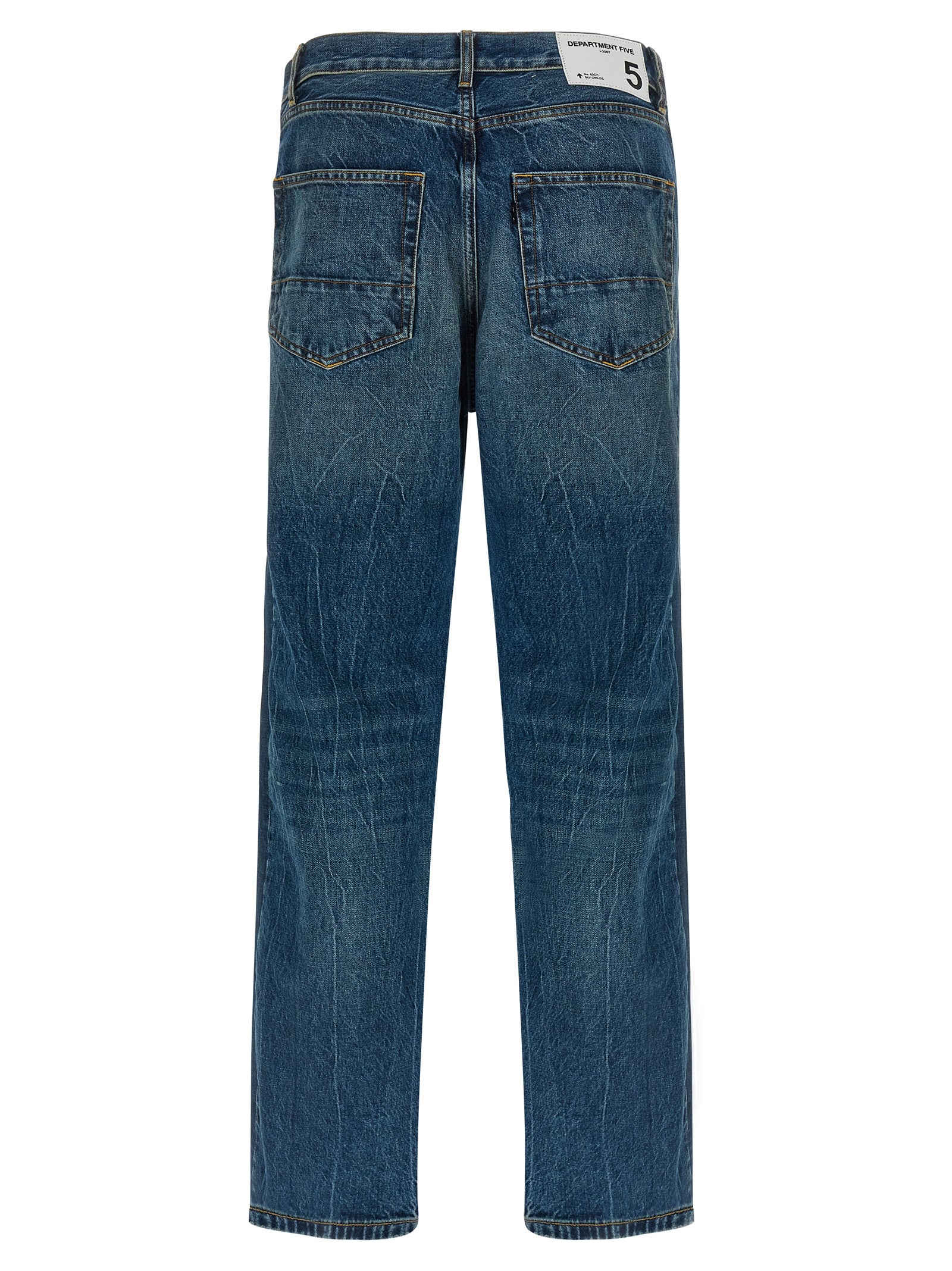 Department 5 Blaue Jeans aus Baumwolle im geraden Schnitt
