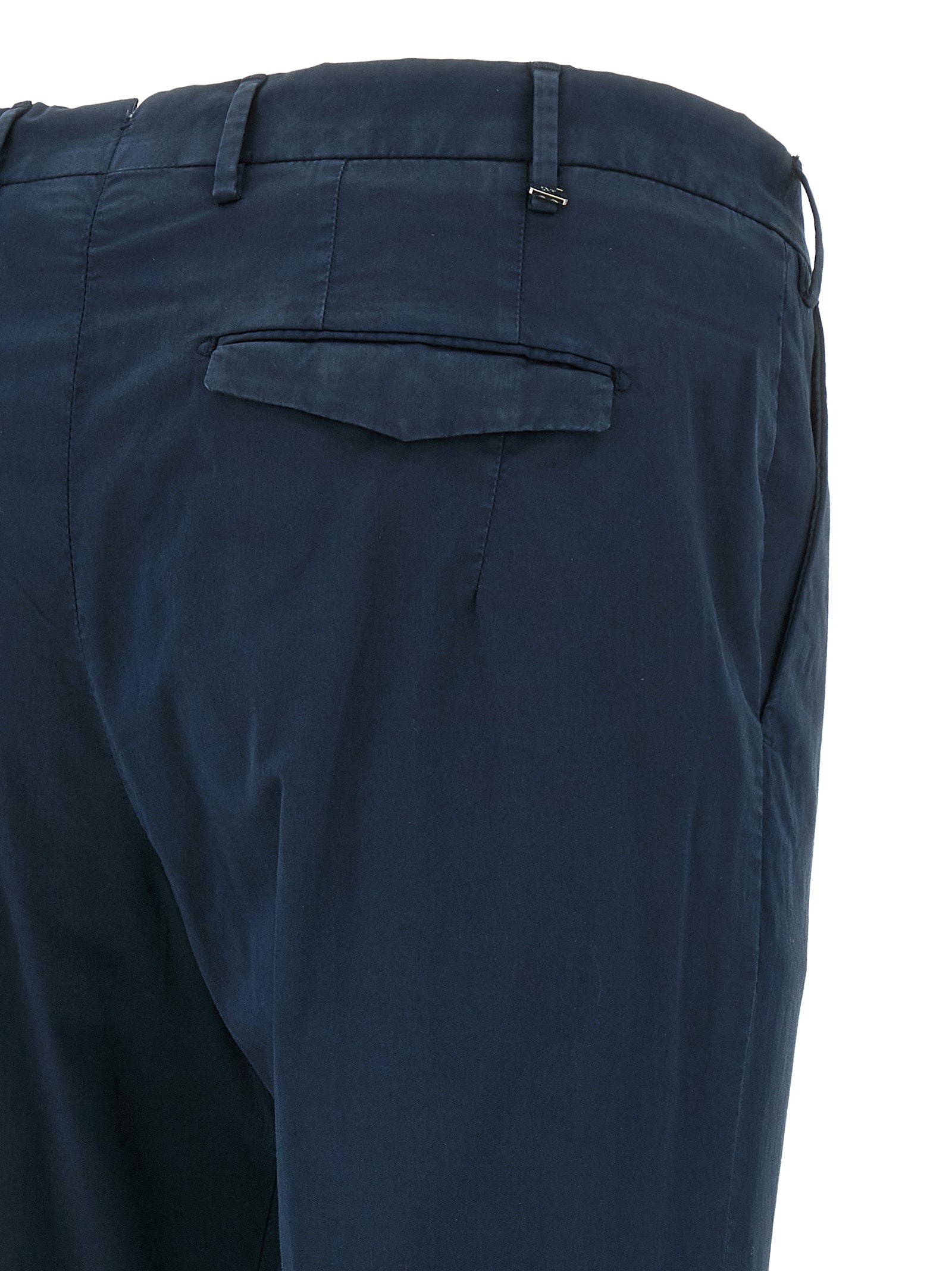 PT Torino Blaue Baumwoll-Freizeithose