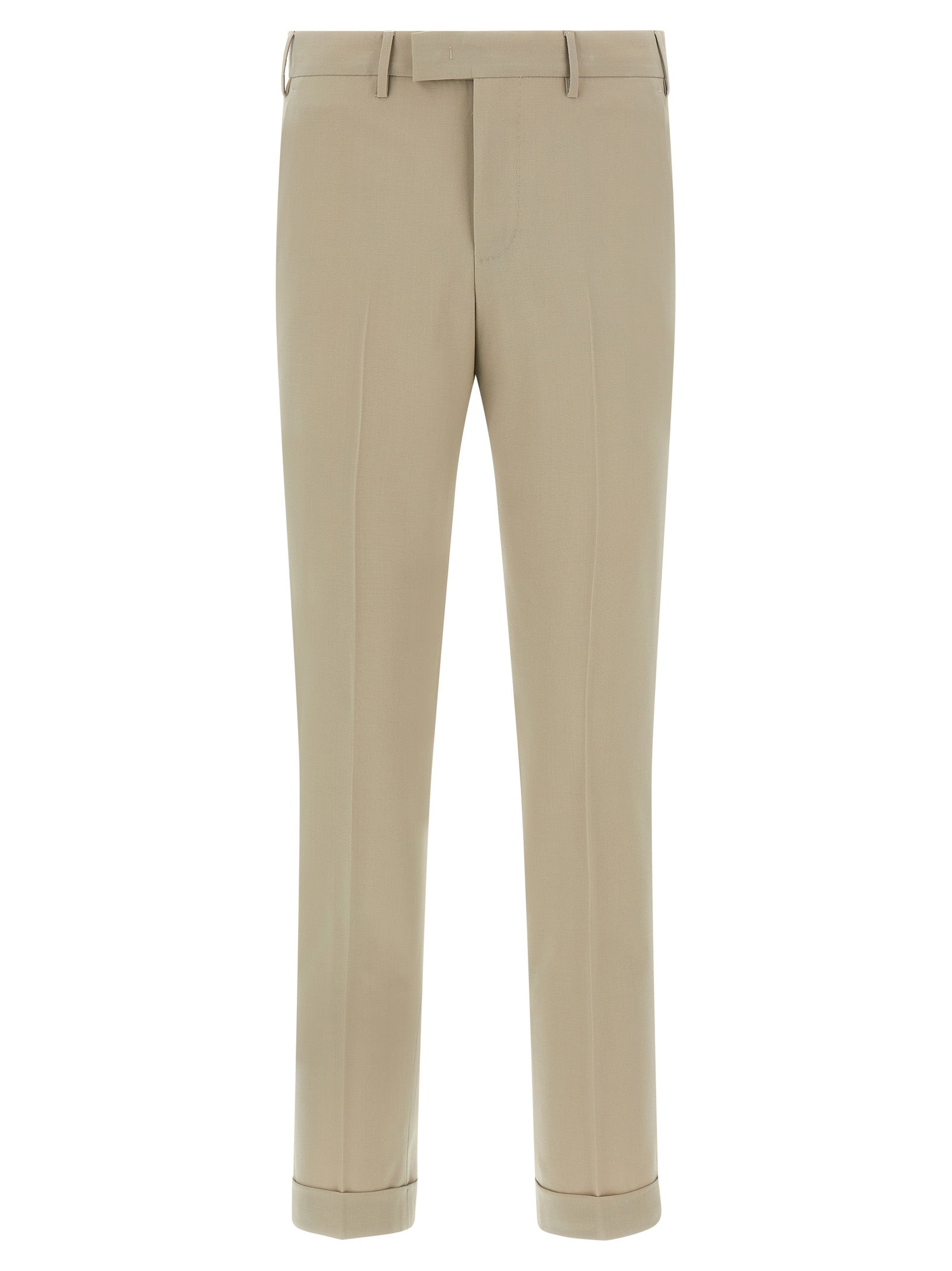 PT Torino Beige Virgin Wool Anzughose