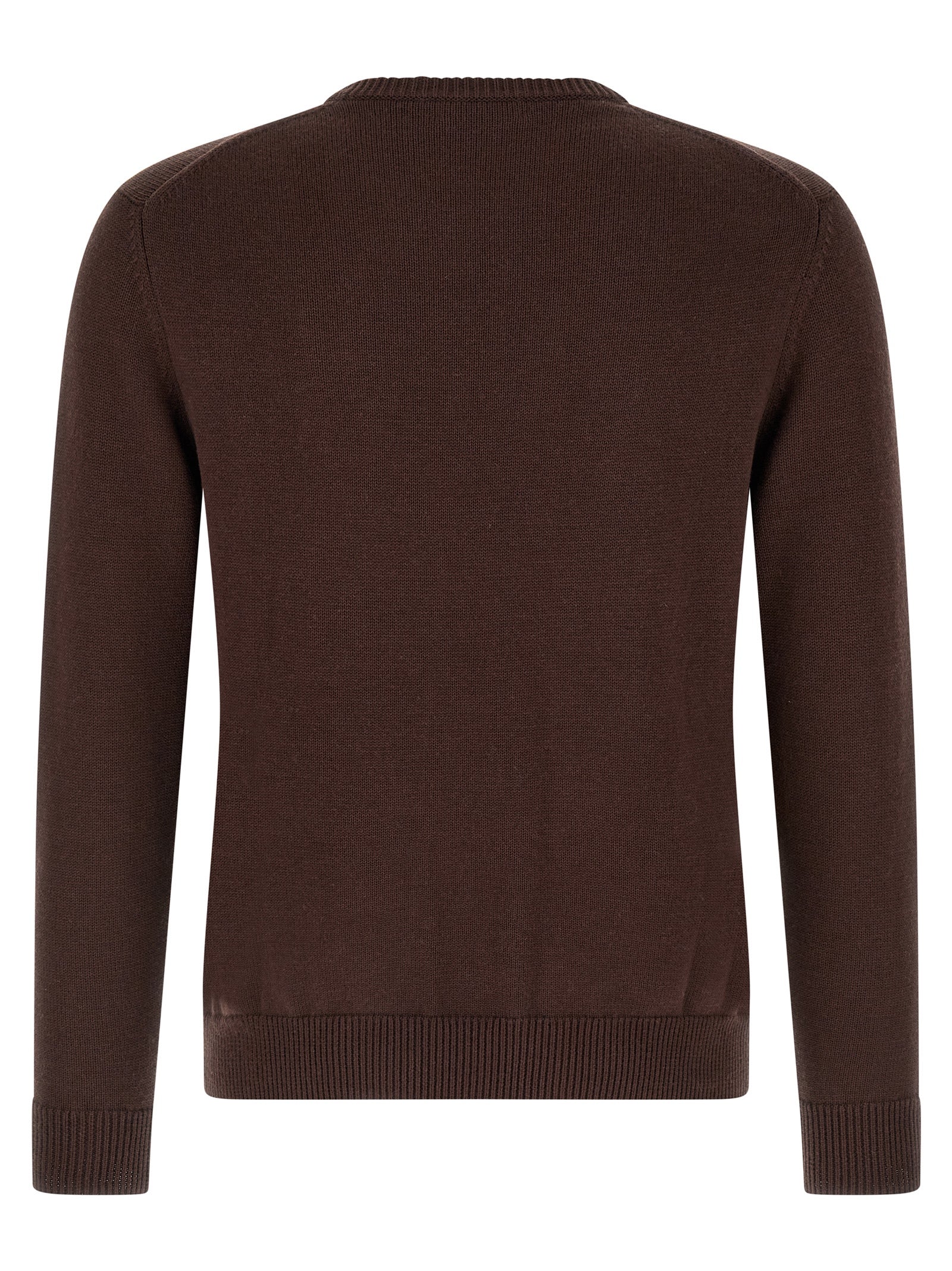 Ballantyne Brauner Baumwollcardigan