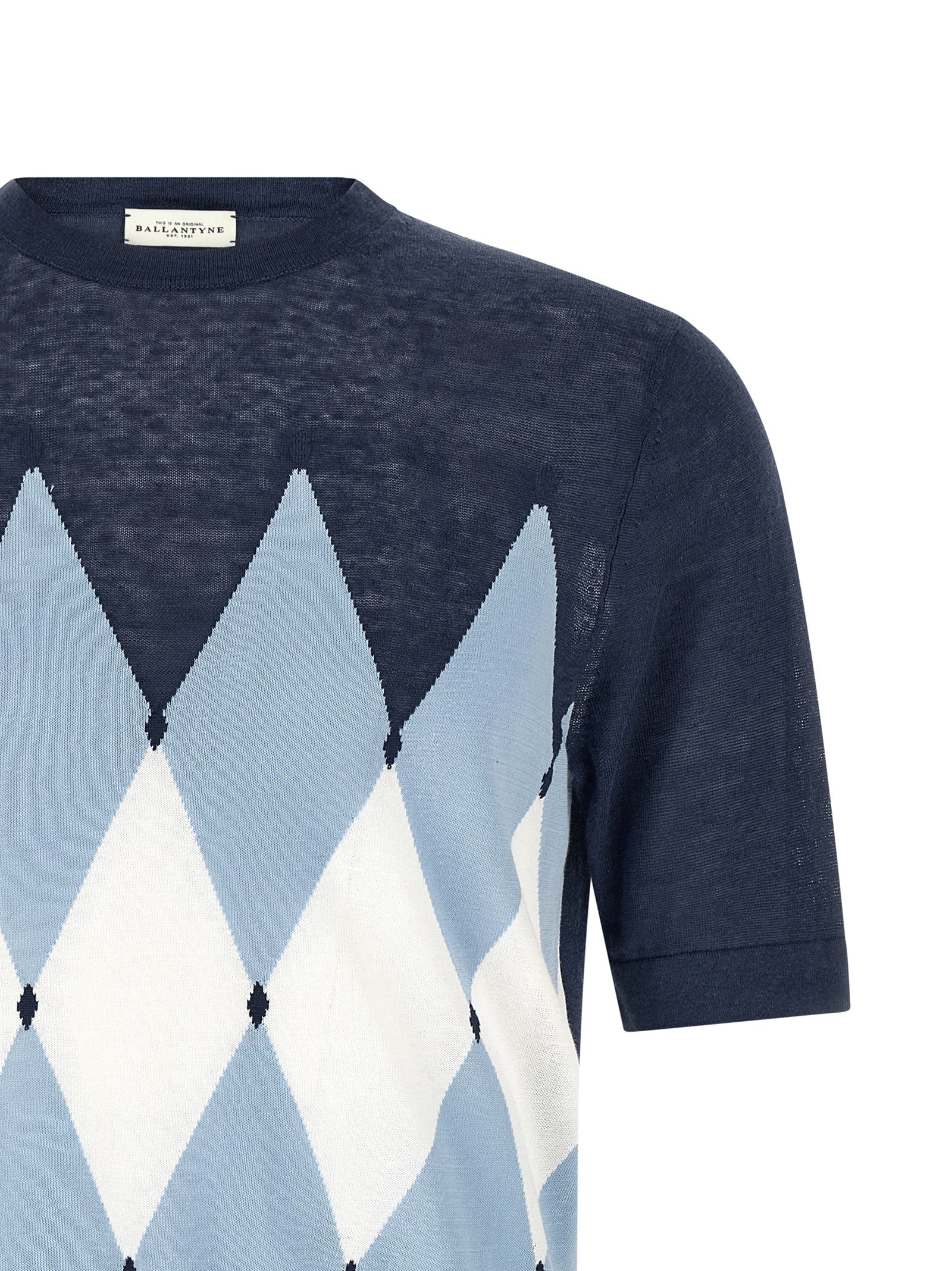 Ballantyne Blaues Leinen-Sweatshirt