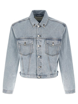 Entire Studios Blaue Jeansjacke aus Baumwolle