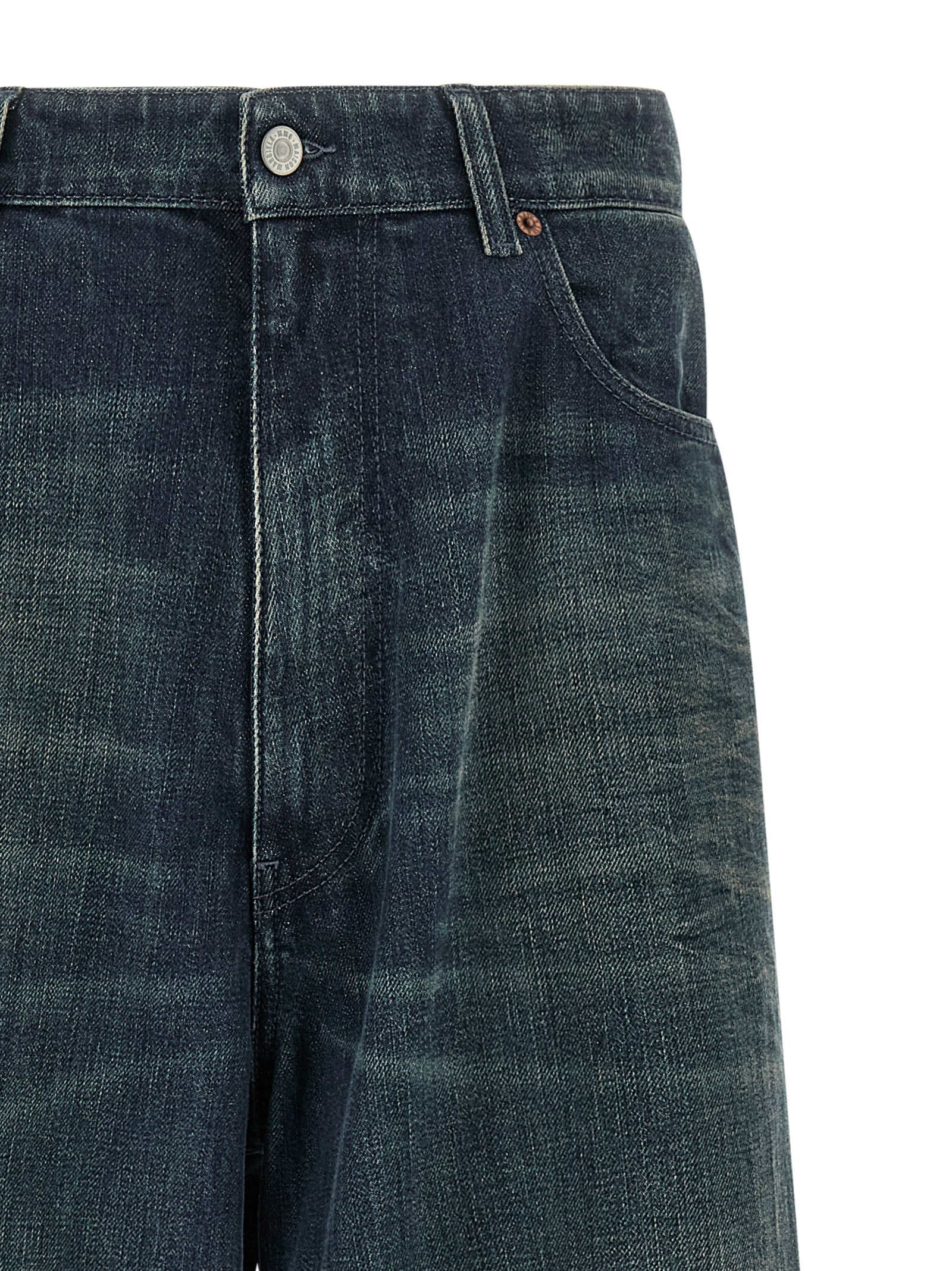 MM6 Maison Margiela Blaue Baumwolljeans Denim