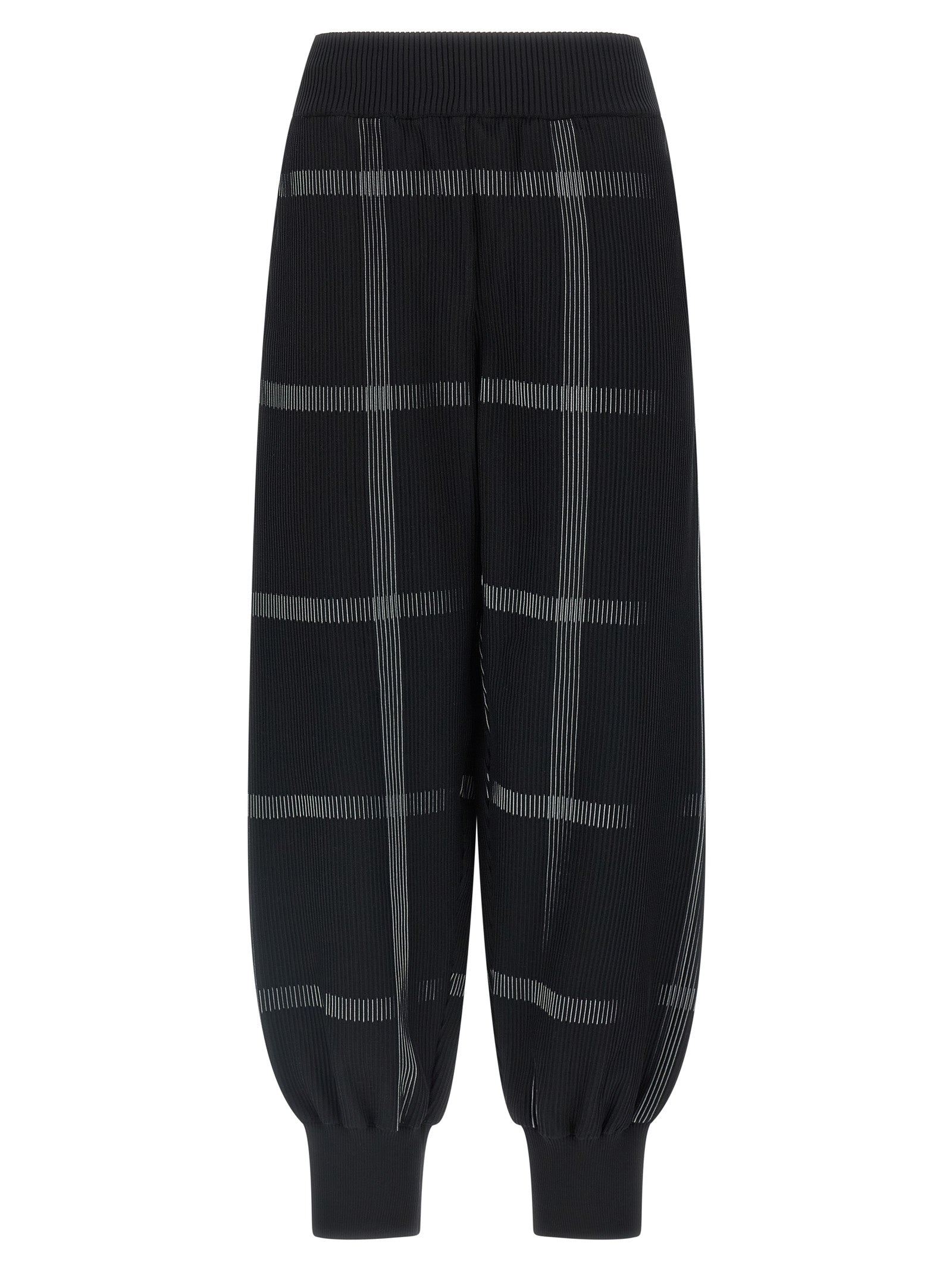 PLEATS PLEASE ISSEY MIYAKE Schwarze Freizeithose aus Polyester