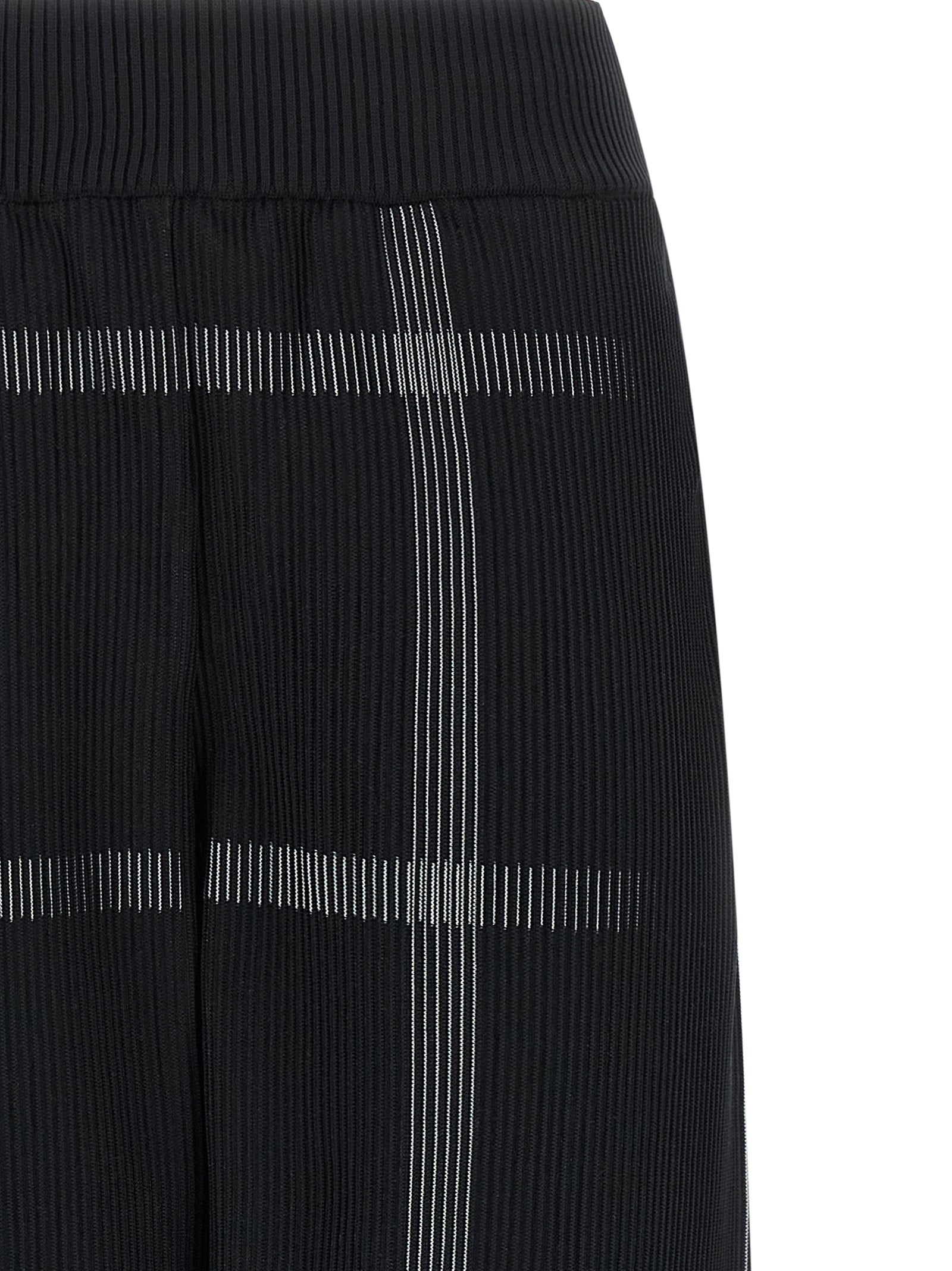 PLEATS PLEASE ISSEY MIYAKE Schwarze Freizeithose aus Polyester