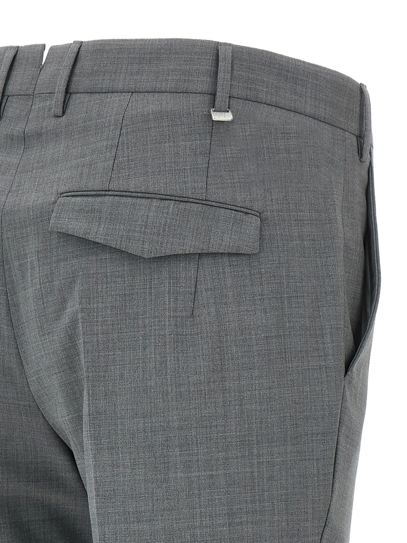 PT Torino Graue Hose aus reiner Schurwolle